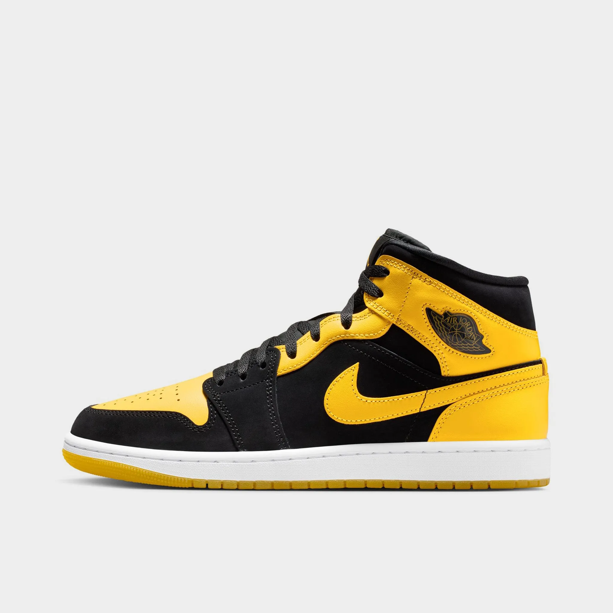 Cushioned Insole ComfortableFit Jordan 1 Mid Black / Varsity Maize - White