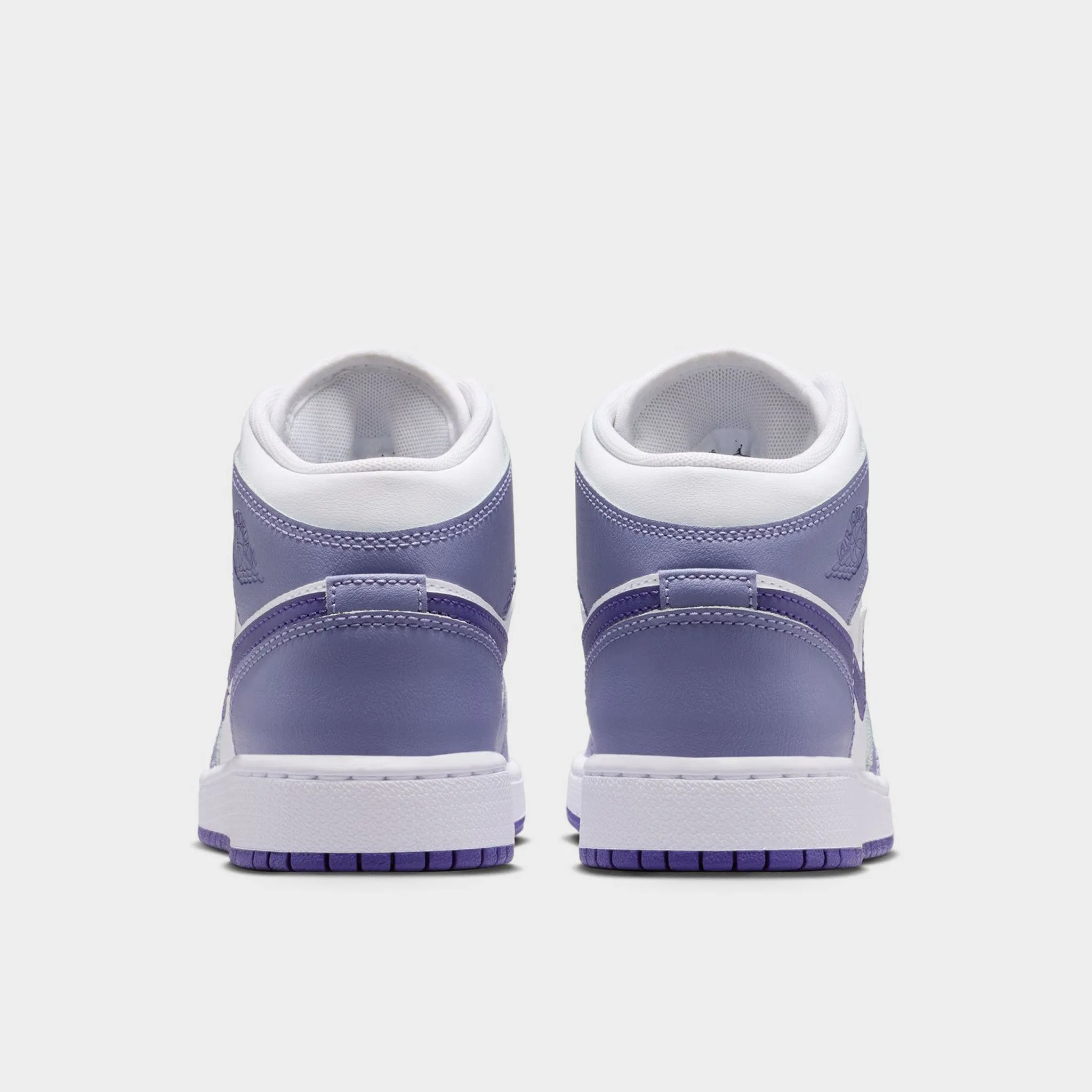 Jordan 1 Mid GS Dusty Amethyst / Court Purple - White Multi   Purpose puncture resistant