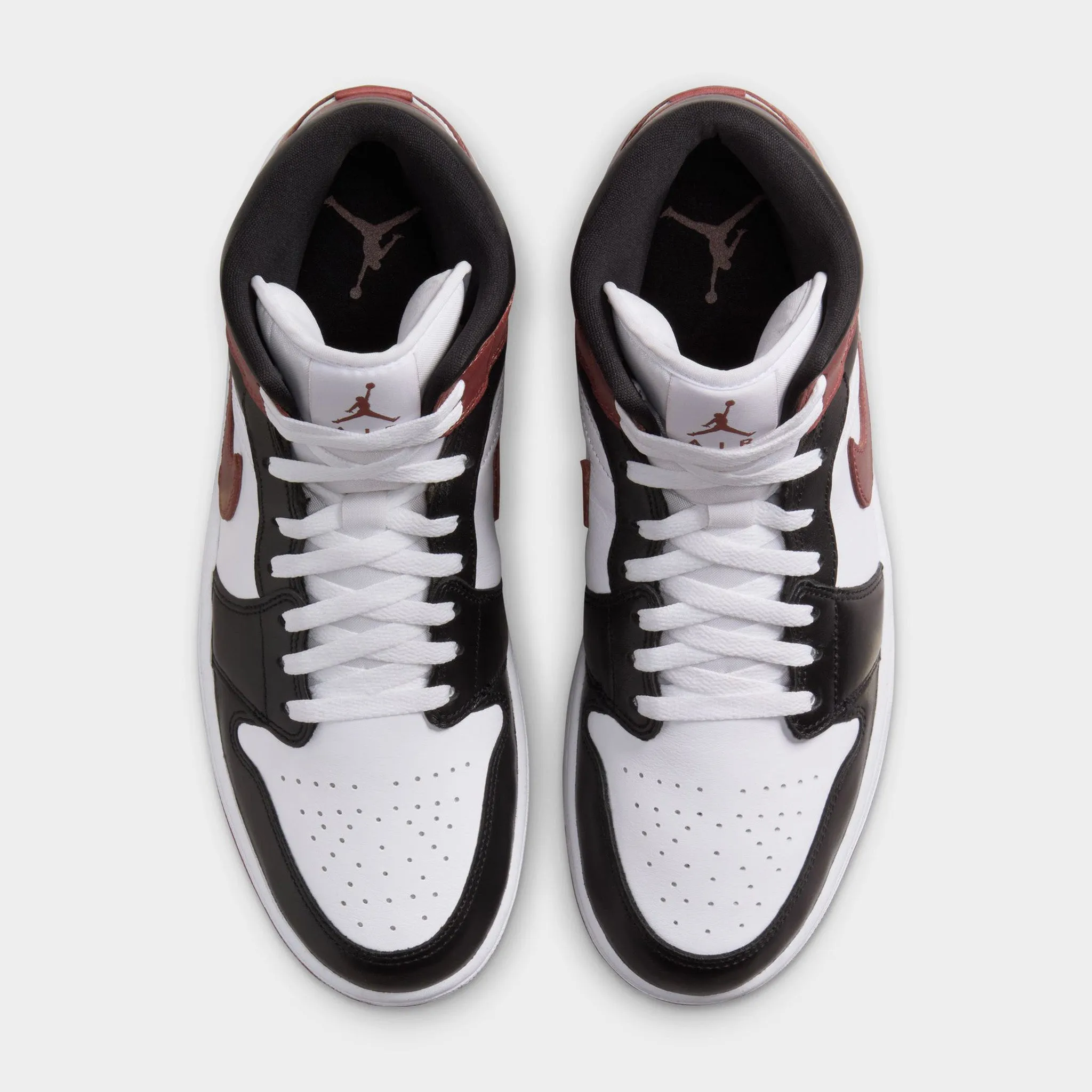 Refined performance All Gender Jordan 1 Mid SE White / Dark Pony - Black