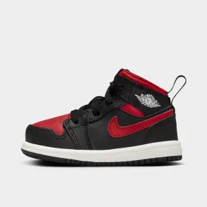 Ergonomic Last Shape Jordan 1 Mid TD Black / Varsity Red - Summit White