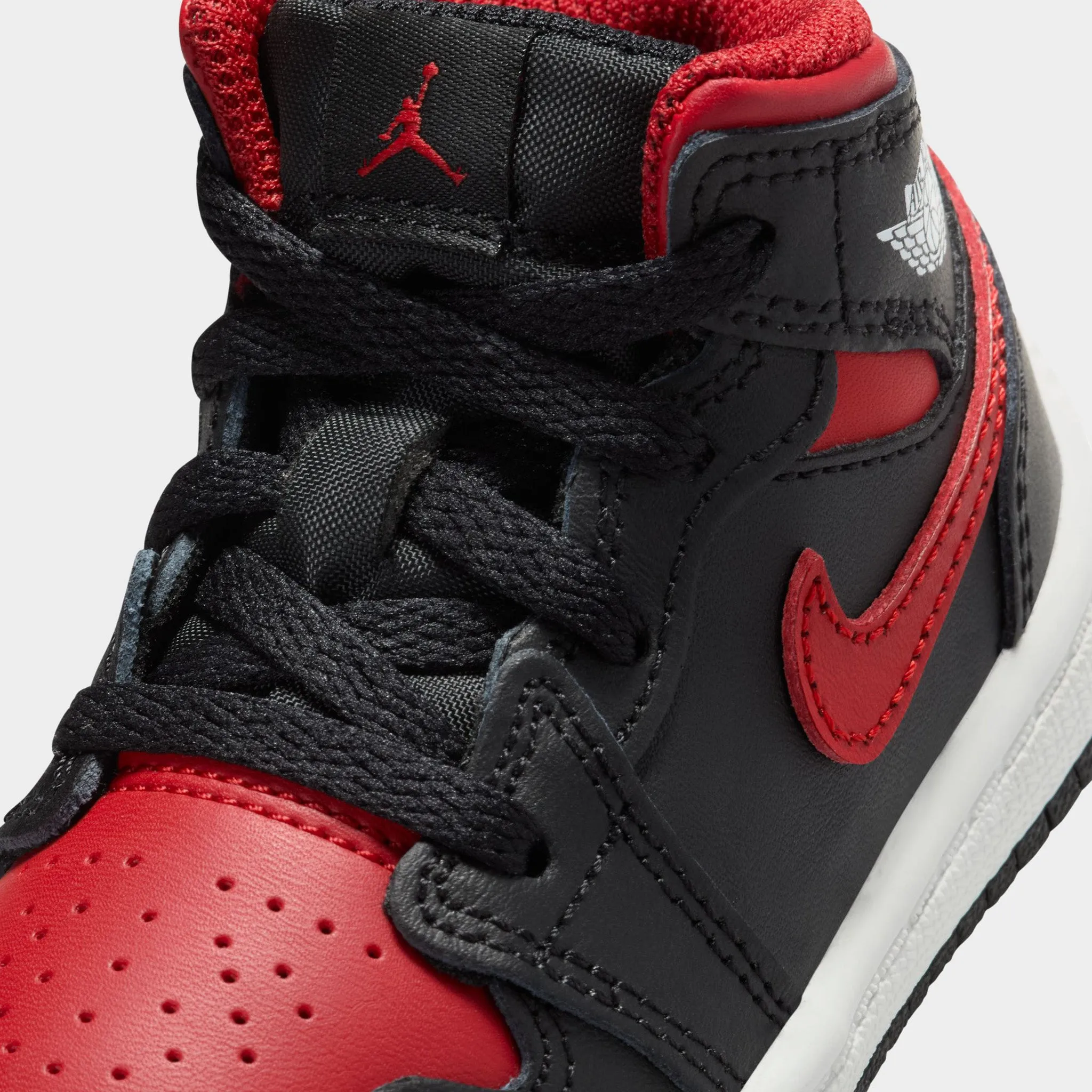 Sporty Performance Jordan 1 Mid TD Black / Varsity Red - Summit White