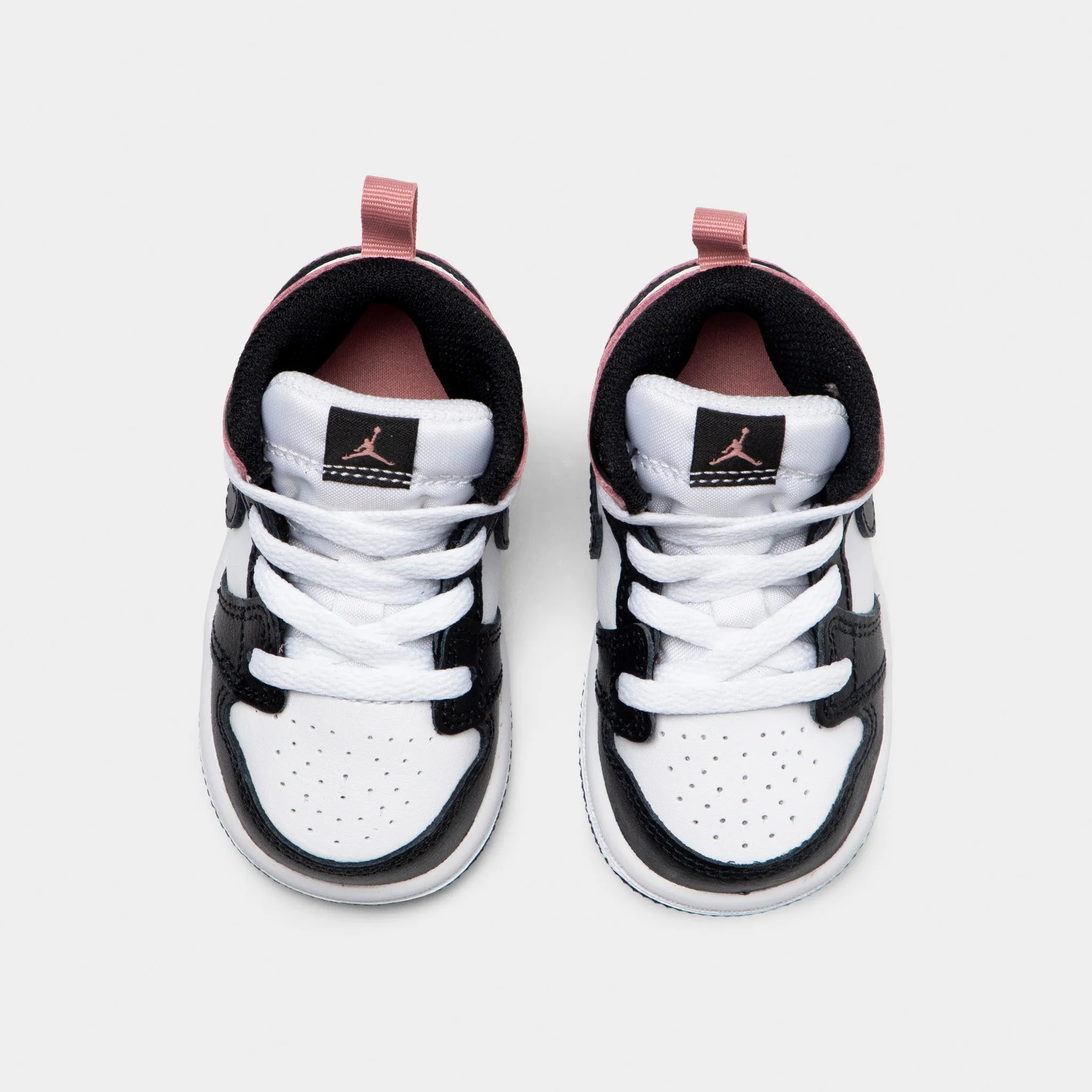 Jordan 1 Mid TD White / Black - Rust Pink Easy Clean Surface Synthetic Finish