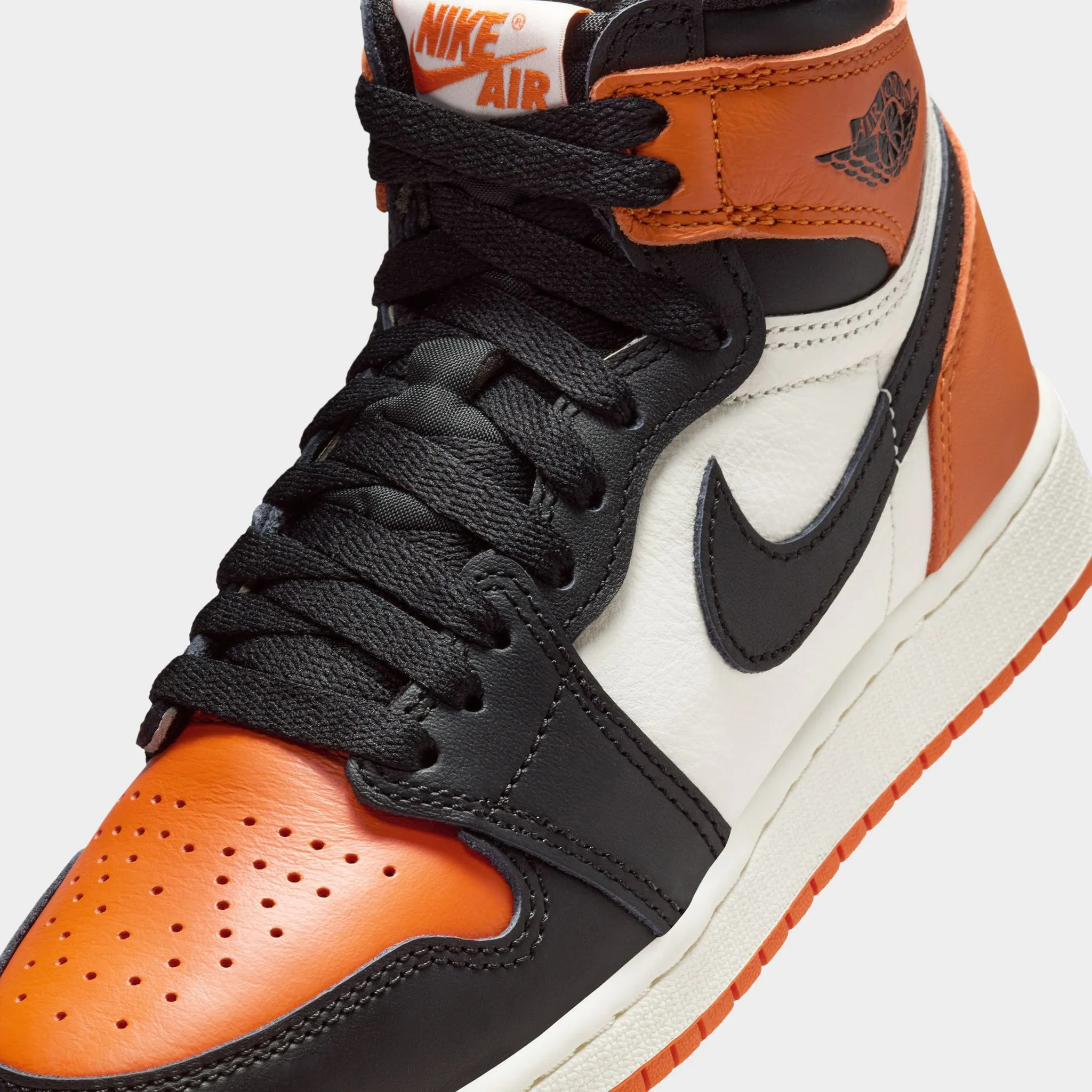 Sneakers Rubber Outsole Quick Support Jordan 1 Retro High OG GS Black / Sail - Starfish