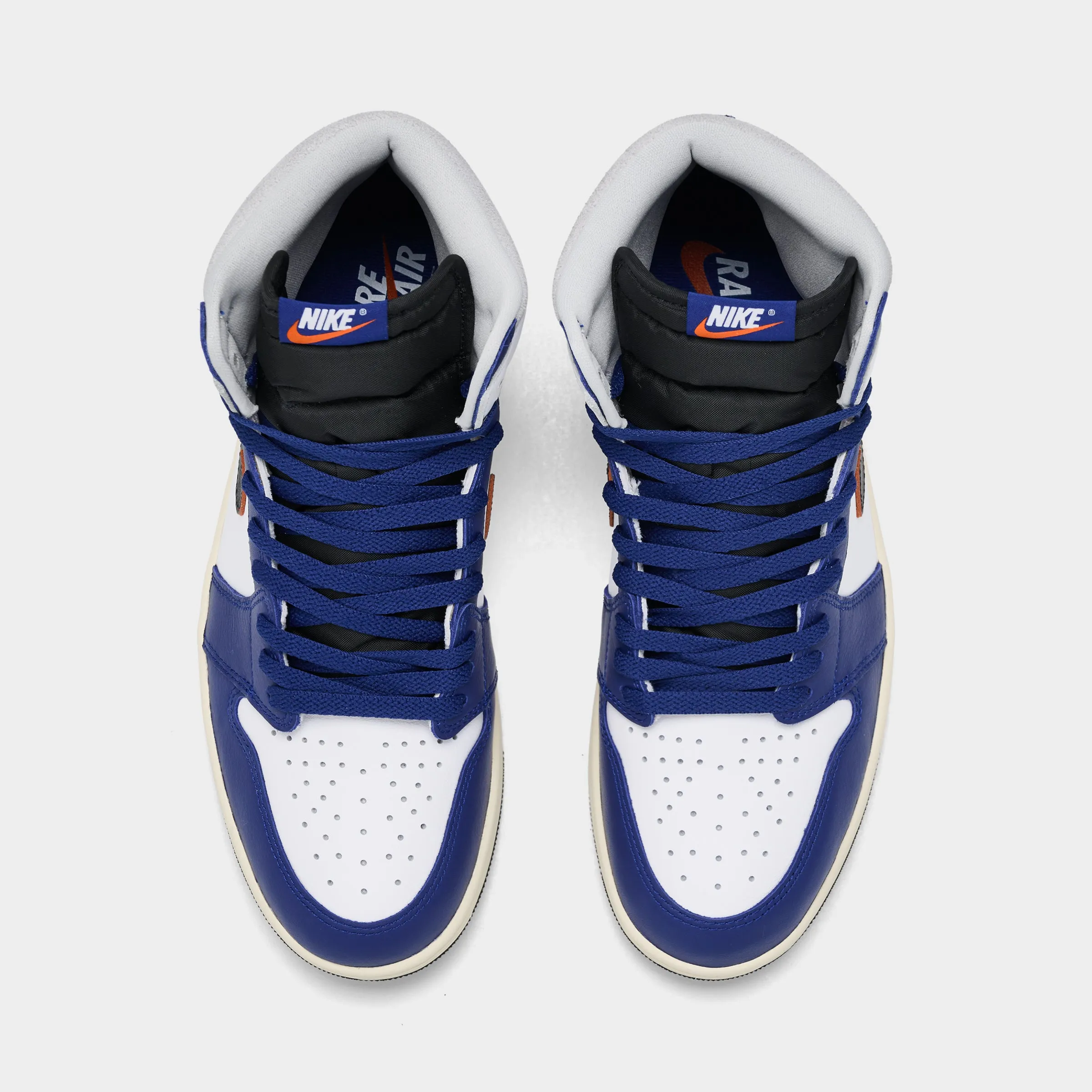 Sport Casual Jordan 1 Retro High OG White / Black / Neutral Grey - Deep Royal Blue