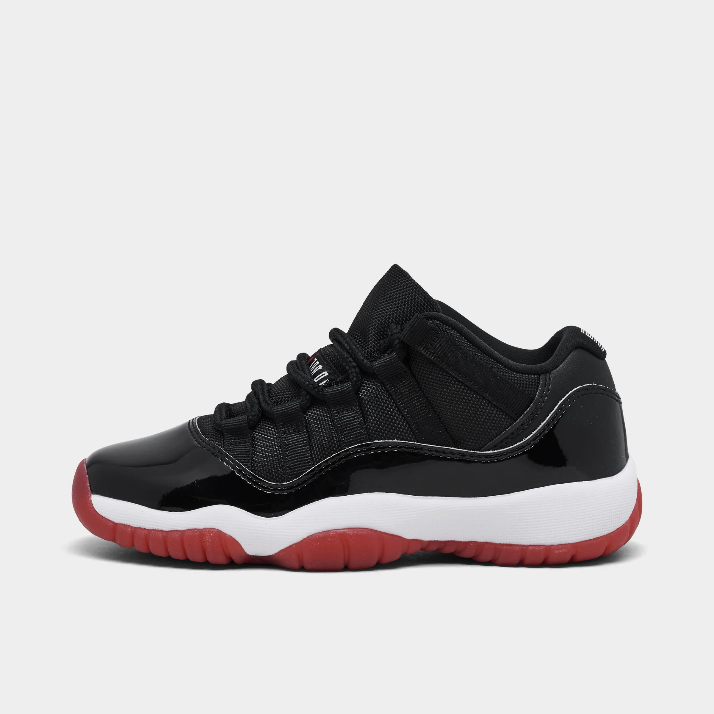 Easy performance Strong Stride Jordan 11 Retro Low GS Black / Varsity Red - White