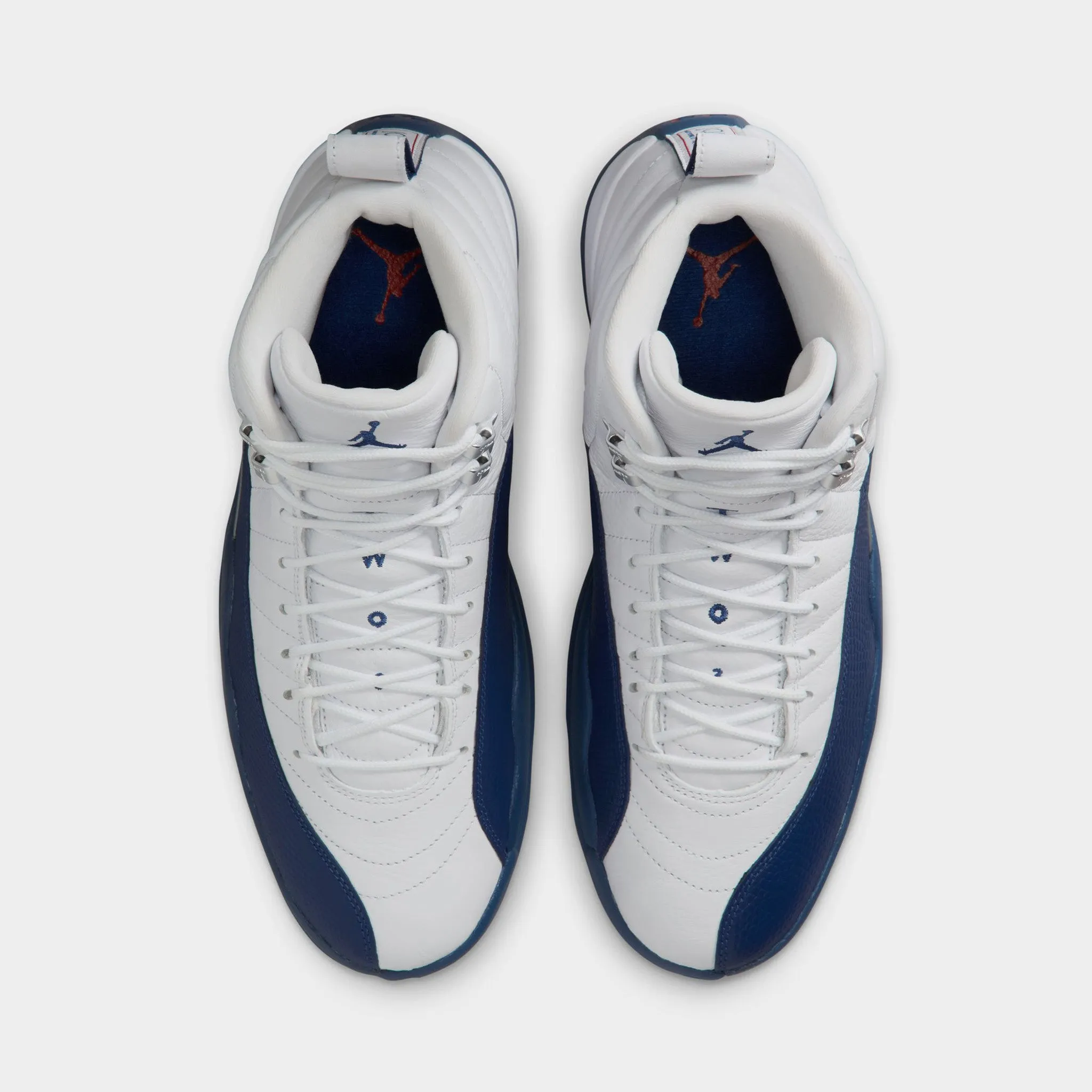 Jordan 12 Retro White / French Blue - Metallic Silver High rebound LightReflective