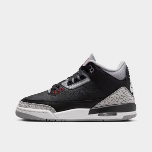 Anatomical Toe Box Jordan 3 Retro GS Black / Fire Red - Cement Grey