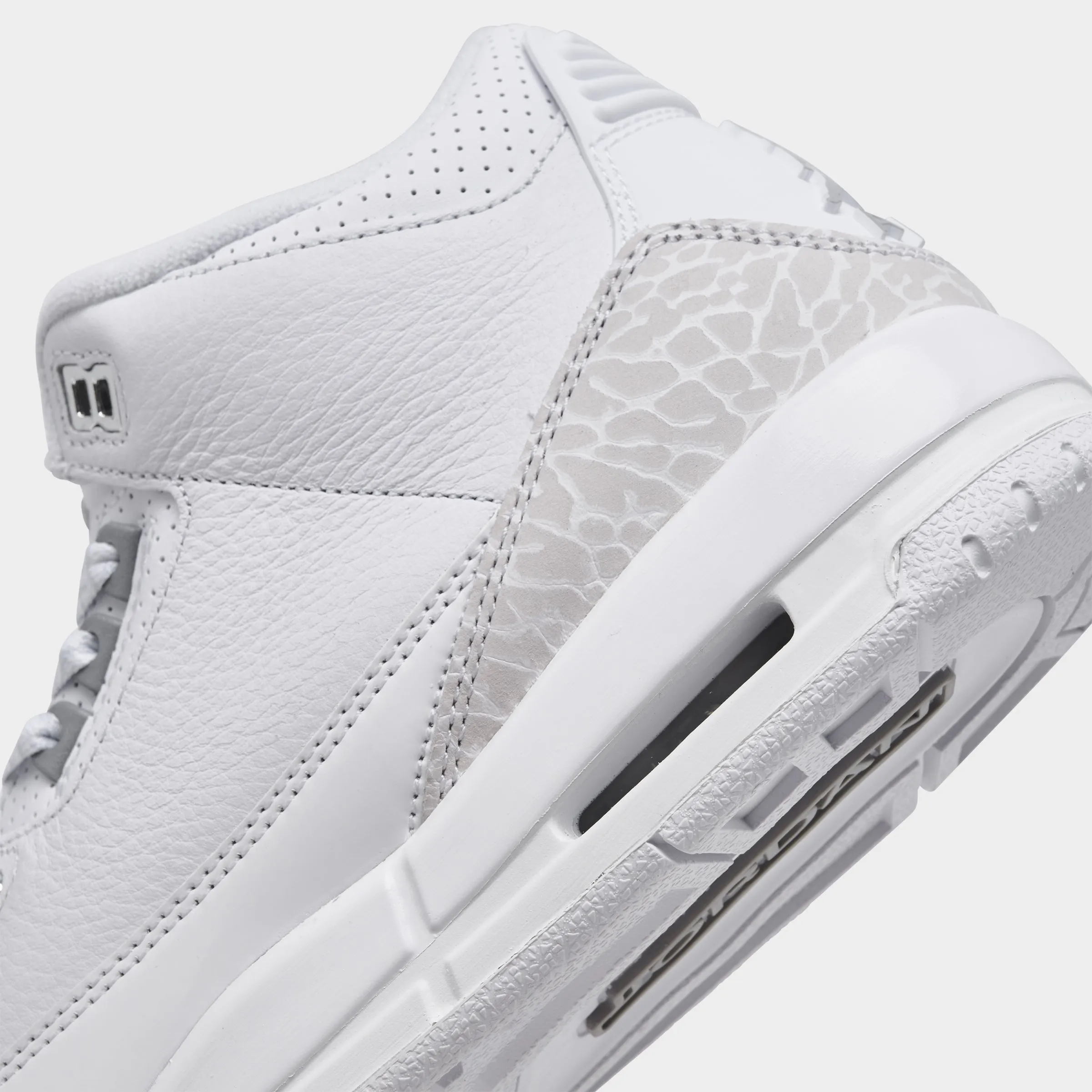 Reactive Rebound Jordan 3 Retro GS White / Metallic Silver - White