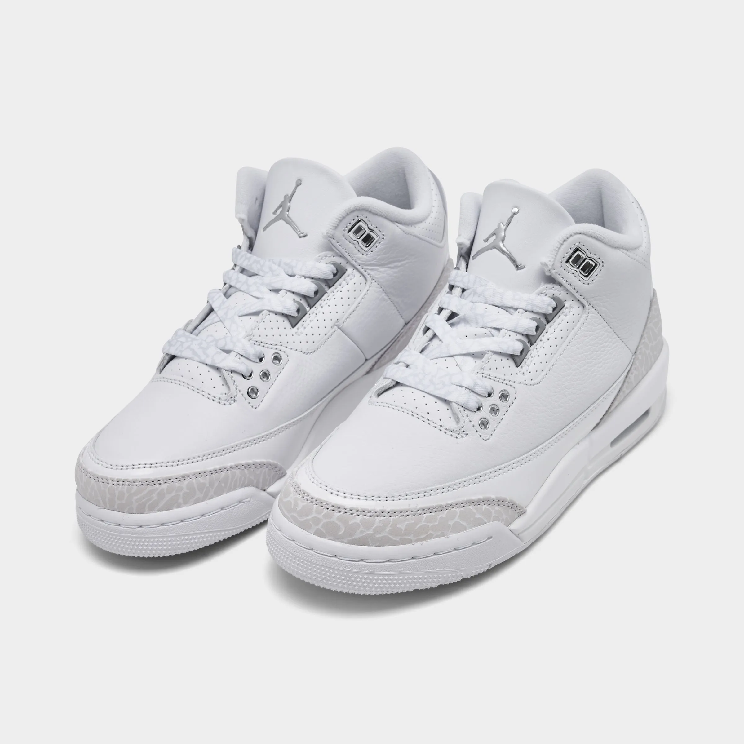 cushioned collar Jordan 3 Retro GS White / Metallic Silver - White