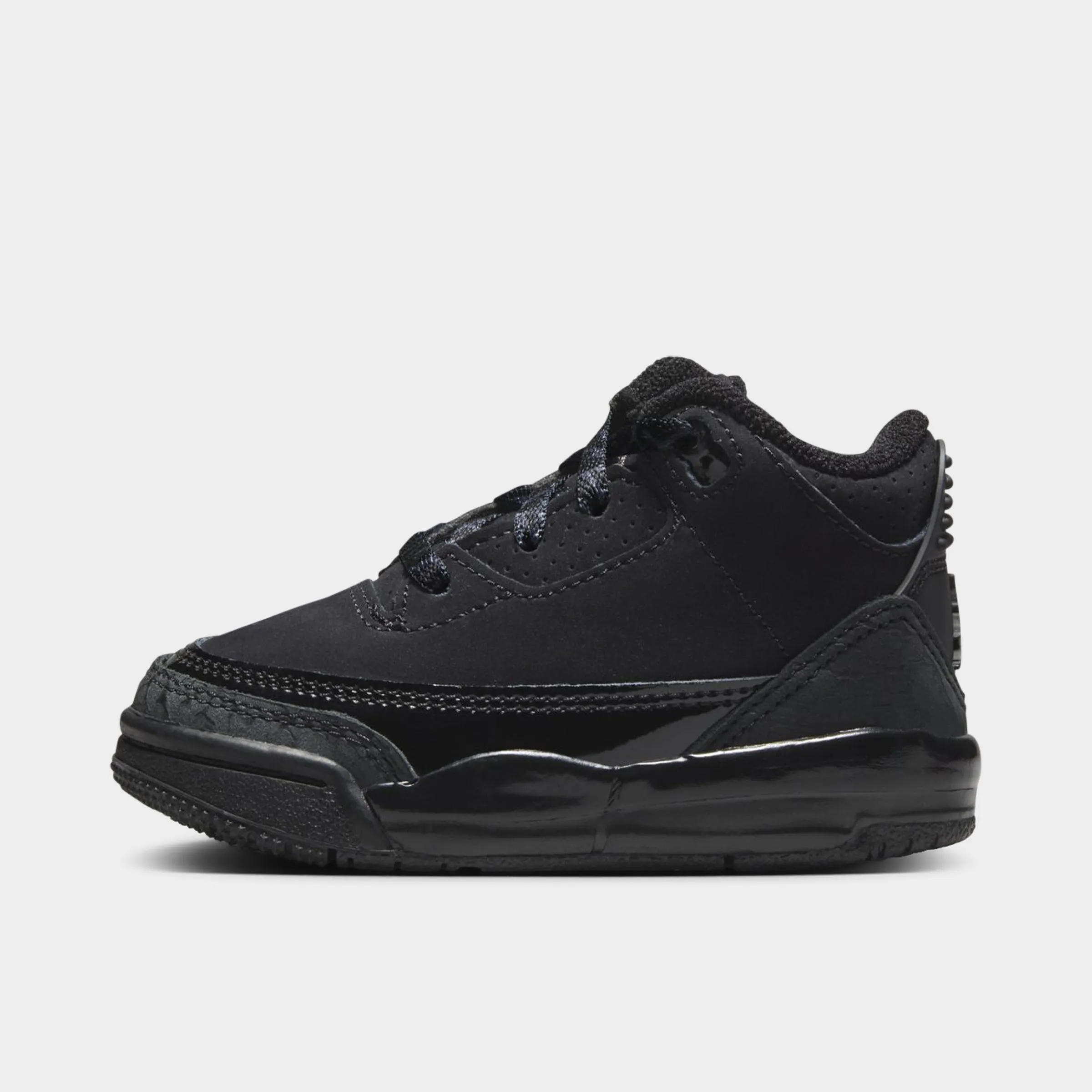 Jordan 3 Retro TD Black / Dark Charcoal - White Ankle Stability Design Hyperelastic Polymer Layer