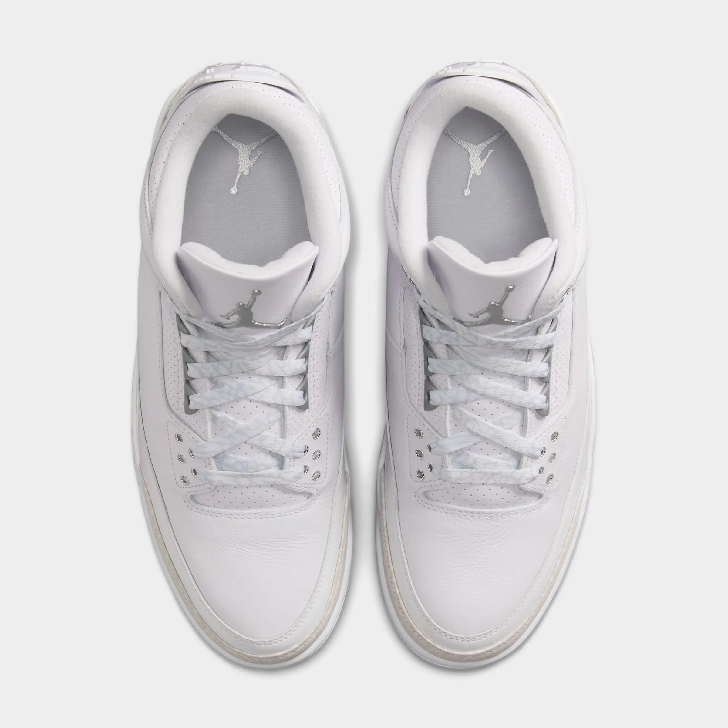 Ultra Light Frame Fast Break Shoes Jordan 3 Retro White / Metallic Silver - White