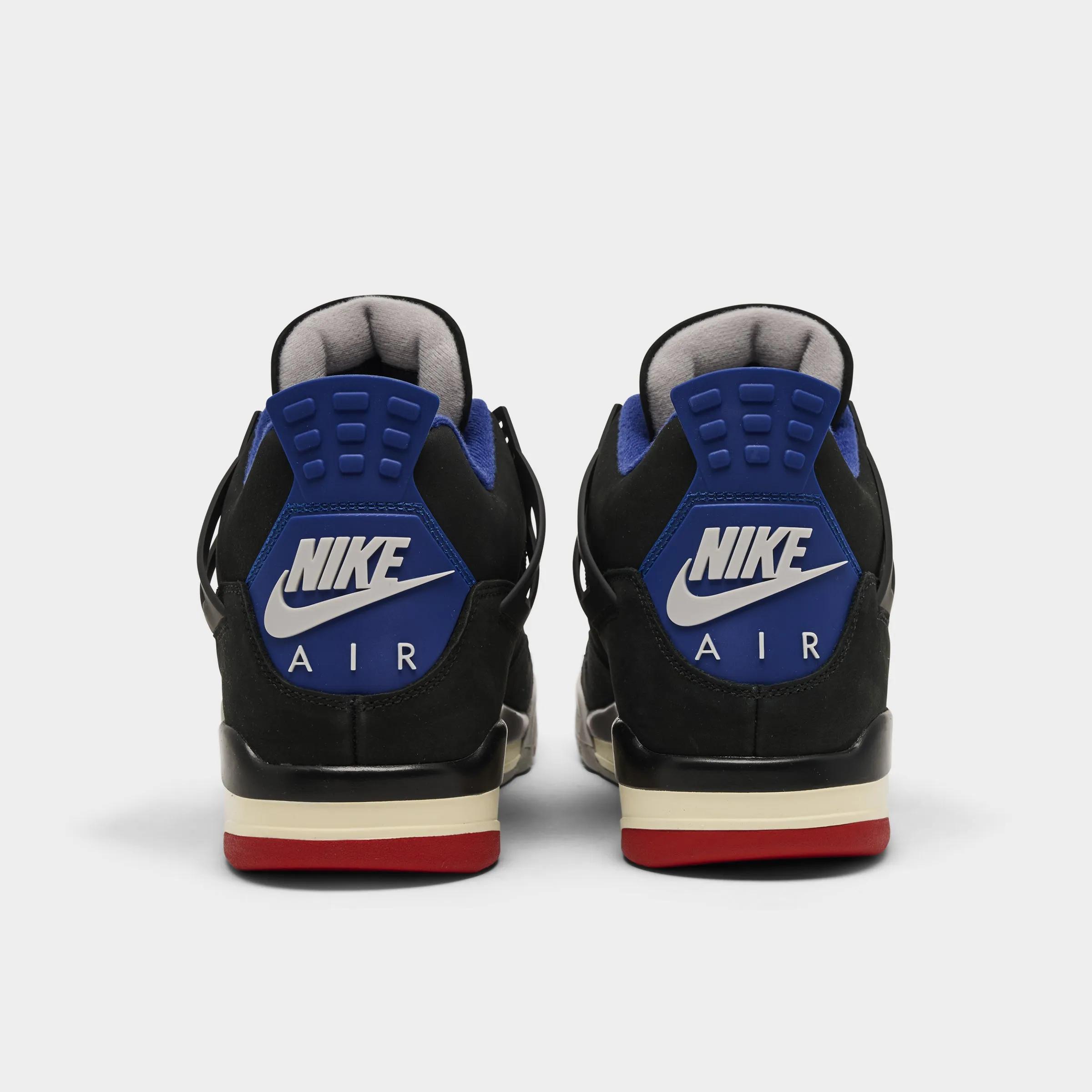 Heat Sealed Reinforcement Jordan 4 Retro Black / Fire Red - Deep Royal Blue