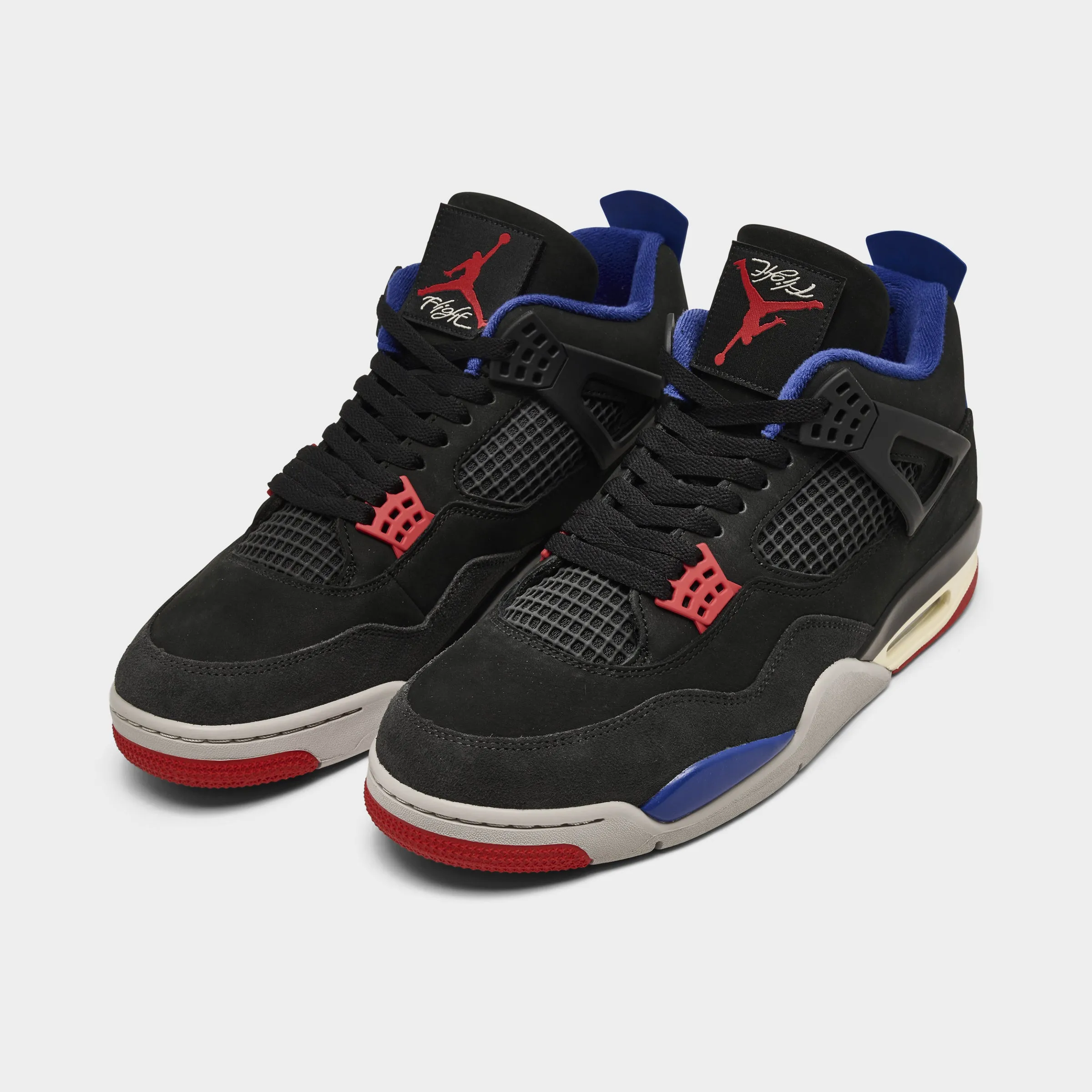Jordan 4 Retro Black / Fire Red - Deep Royal Blue Pro Response Zero Break In
