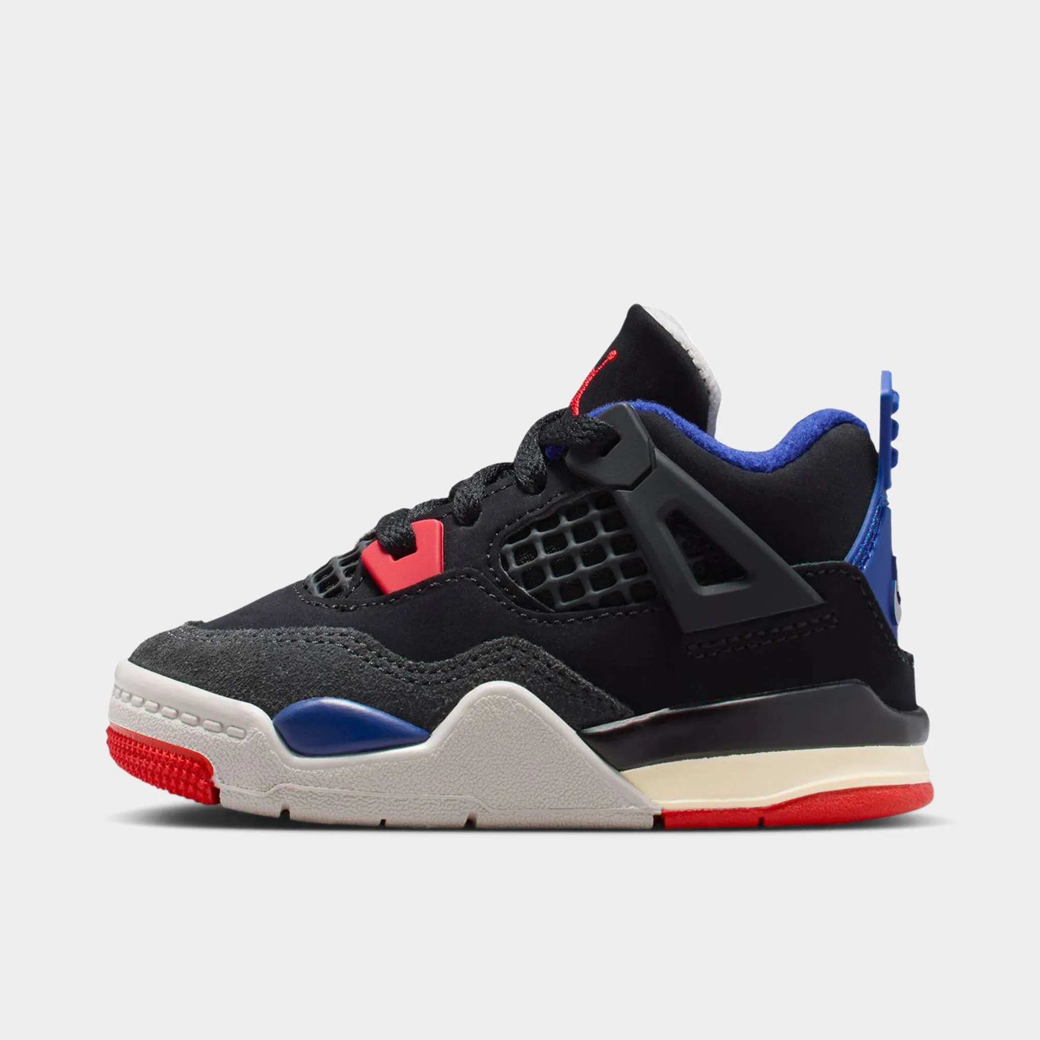 classic tone Seamless construction Jordan 4 Retro TD Black / Fire Red - Deep Royal Blue