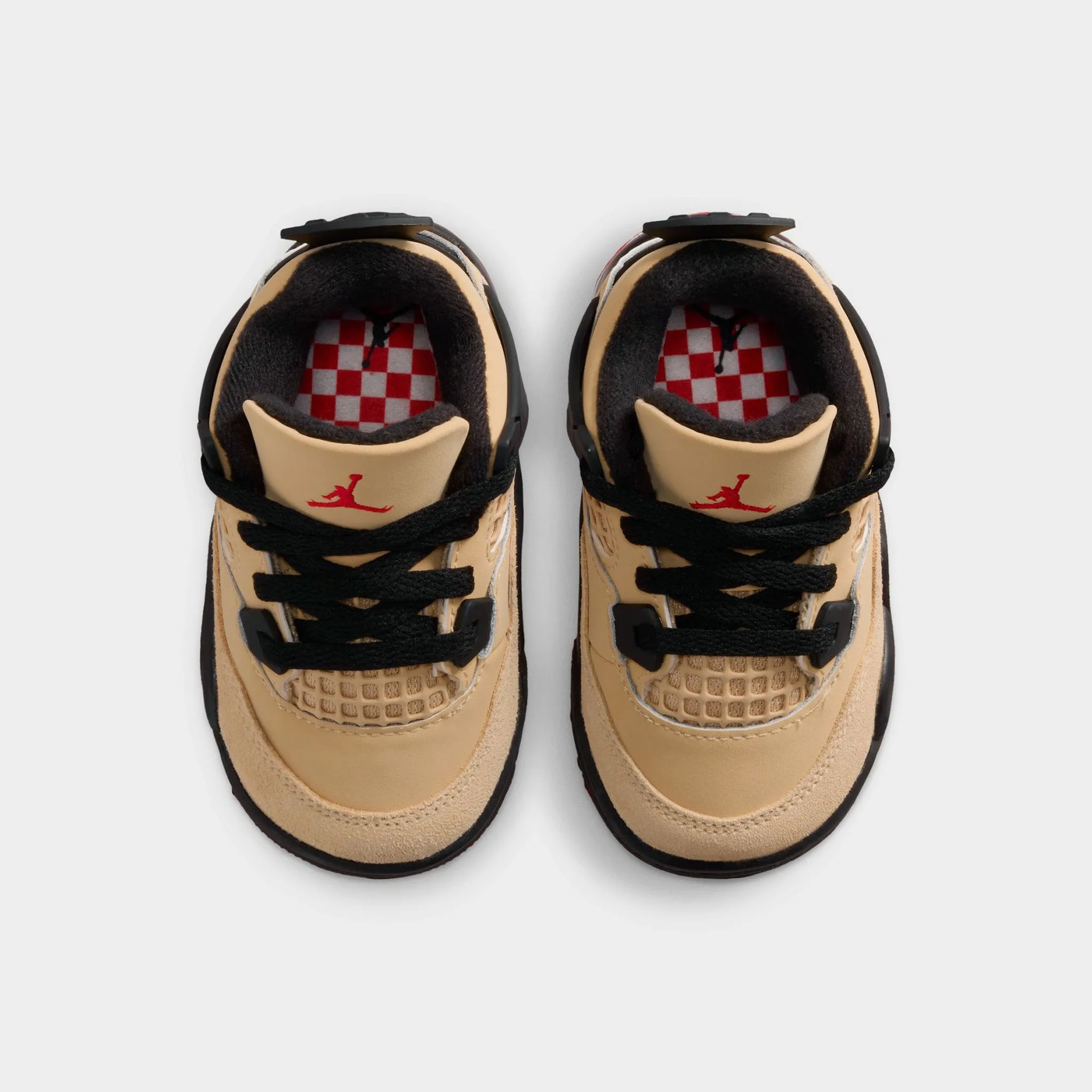 Jordan 4 Retro TD Fire Red / Starfish - Sesame Precision Cut Motion