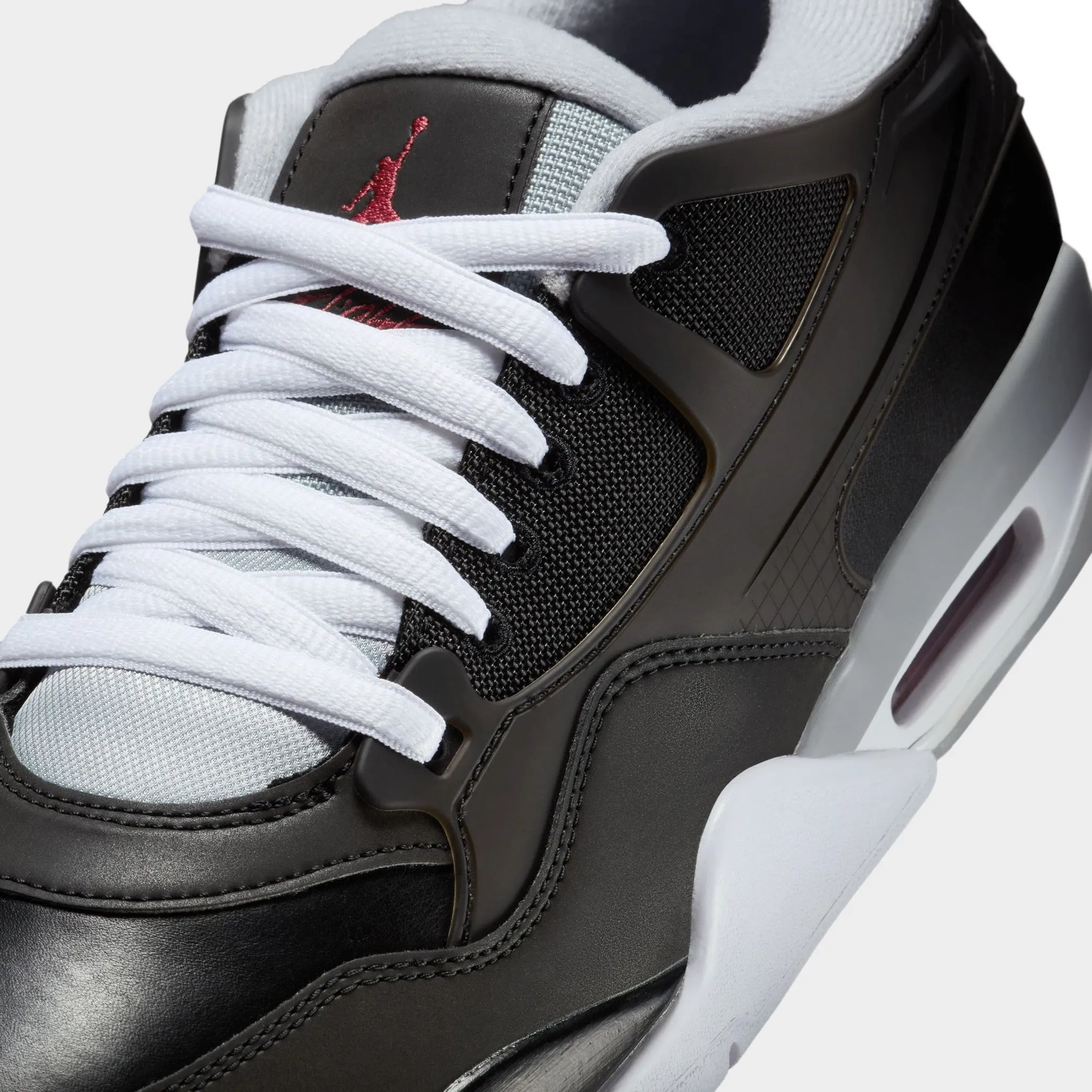 Jordan 4 RM PRM Black / Fire Red - Wolf Grey Move Natural