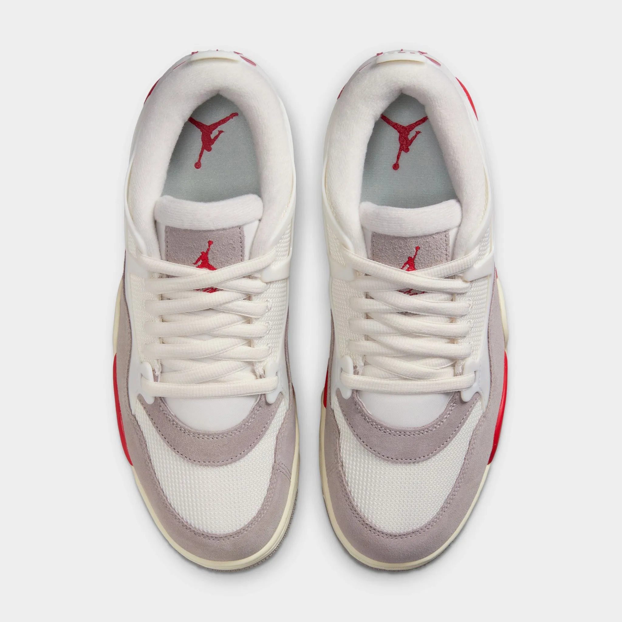 Jordan 4 RM Sail / Fire Red - College Grey - Coconut Milk Comfort Flex