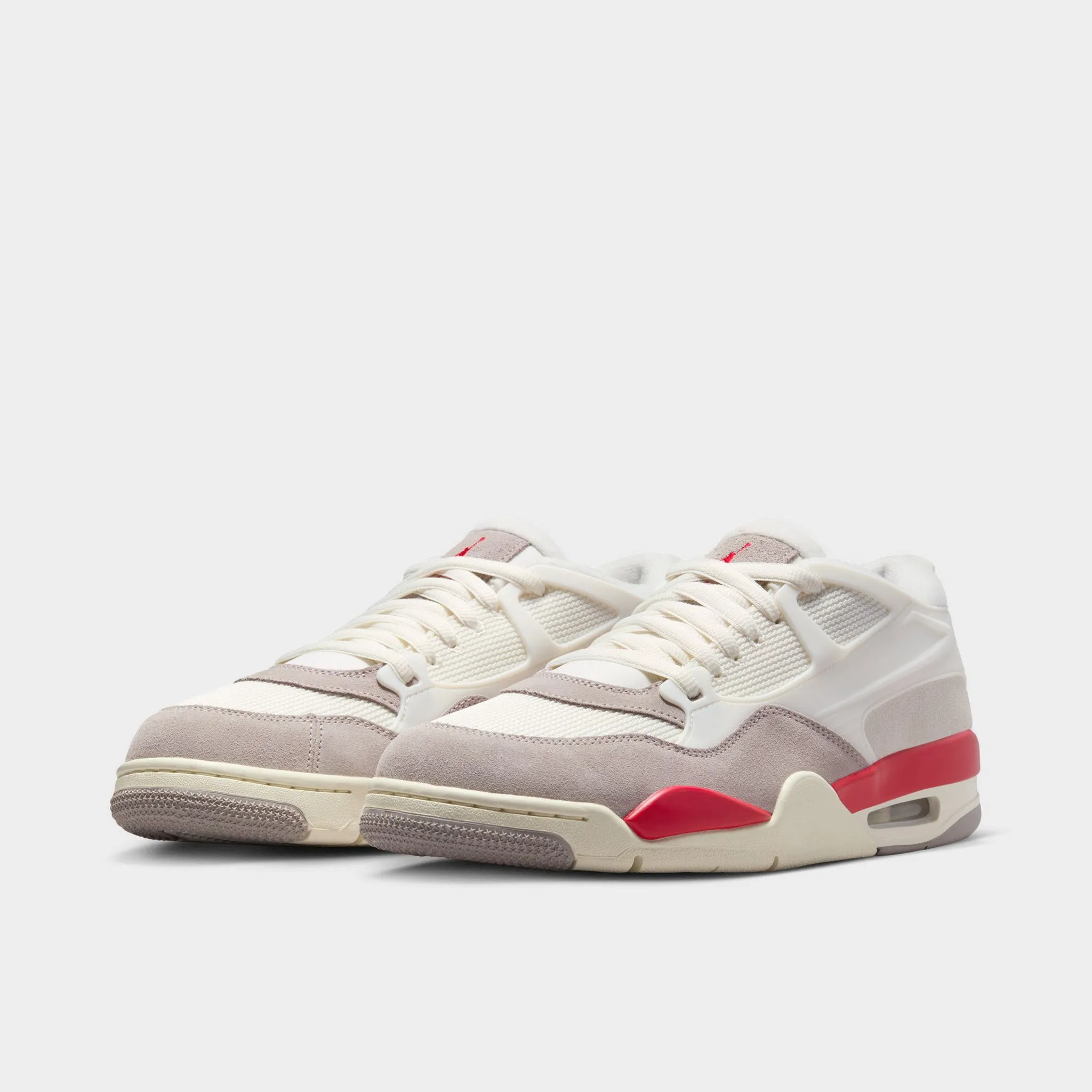 Jordan 4 RM Sail / Fire Red - College Grey - Coconut Milk Endurance Run Heat Dissipation Technology