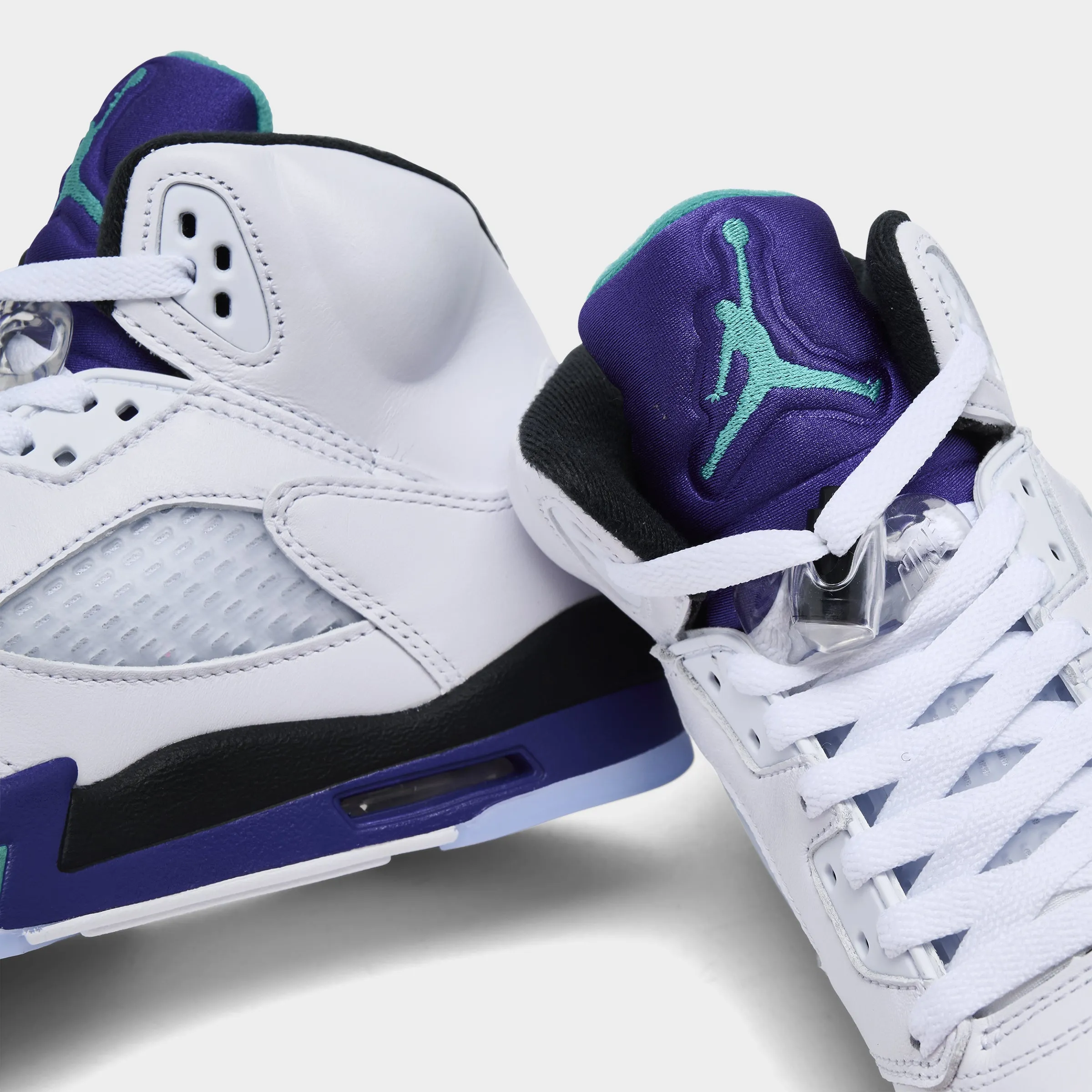 Jordan 5 Retro OG GS White / New Emerald - Grape Ice Comfort Flex Flex Grooves Design