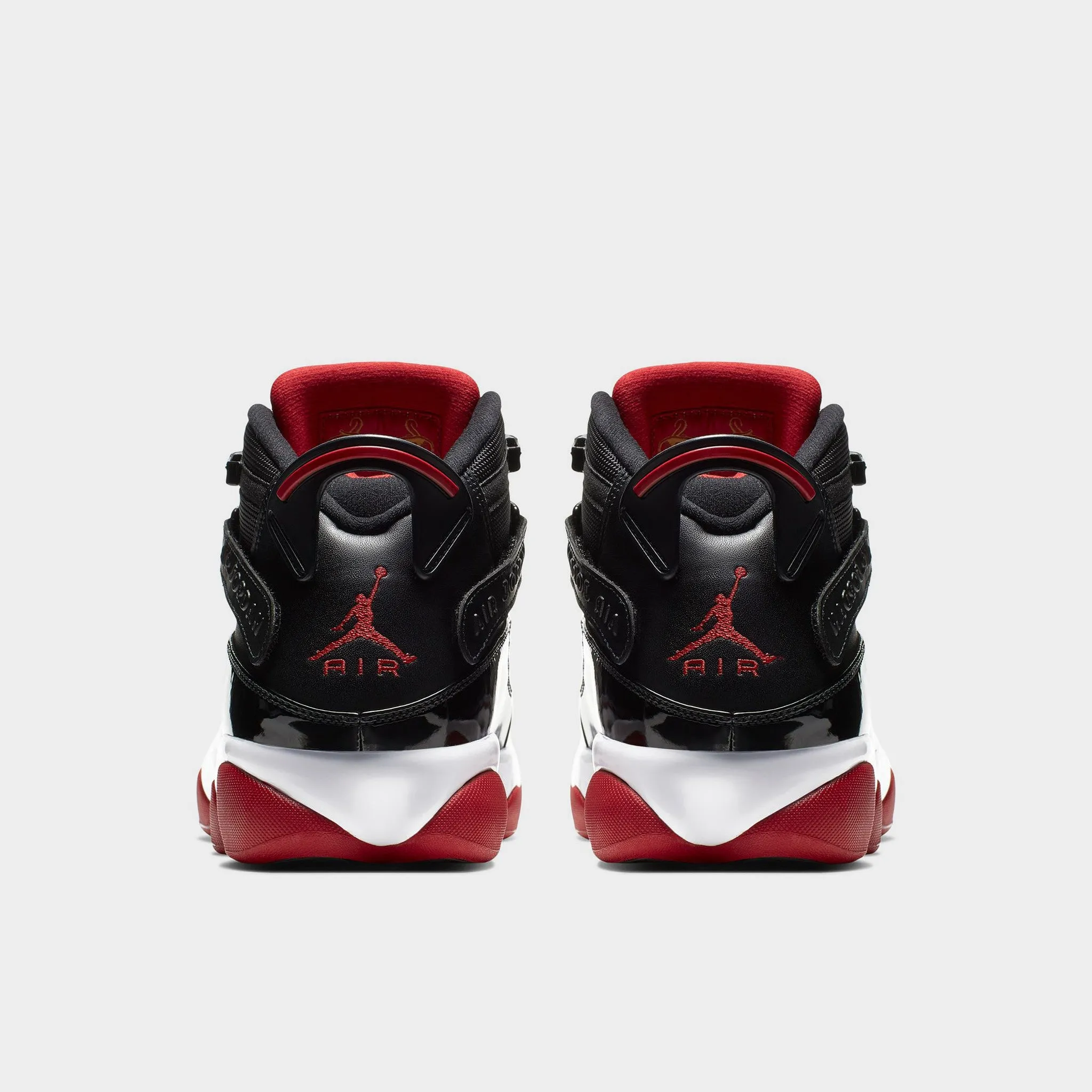 Jordan 6 Rings Black / Varsity Red - White Enhanced Energy Rebound