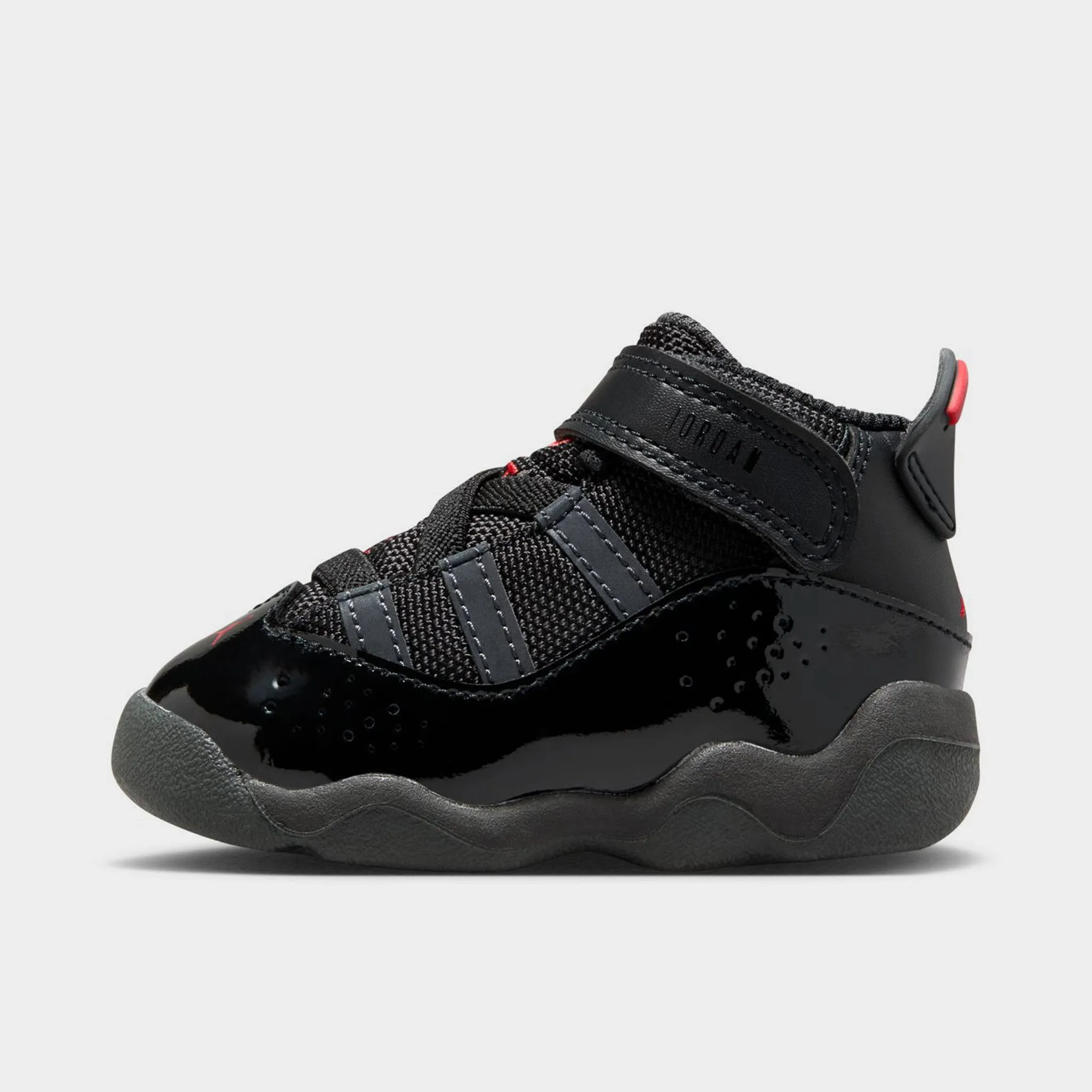 back to school EVAOutsole Jordan 6 Rings TD Black / Fire Red - Anthracite