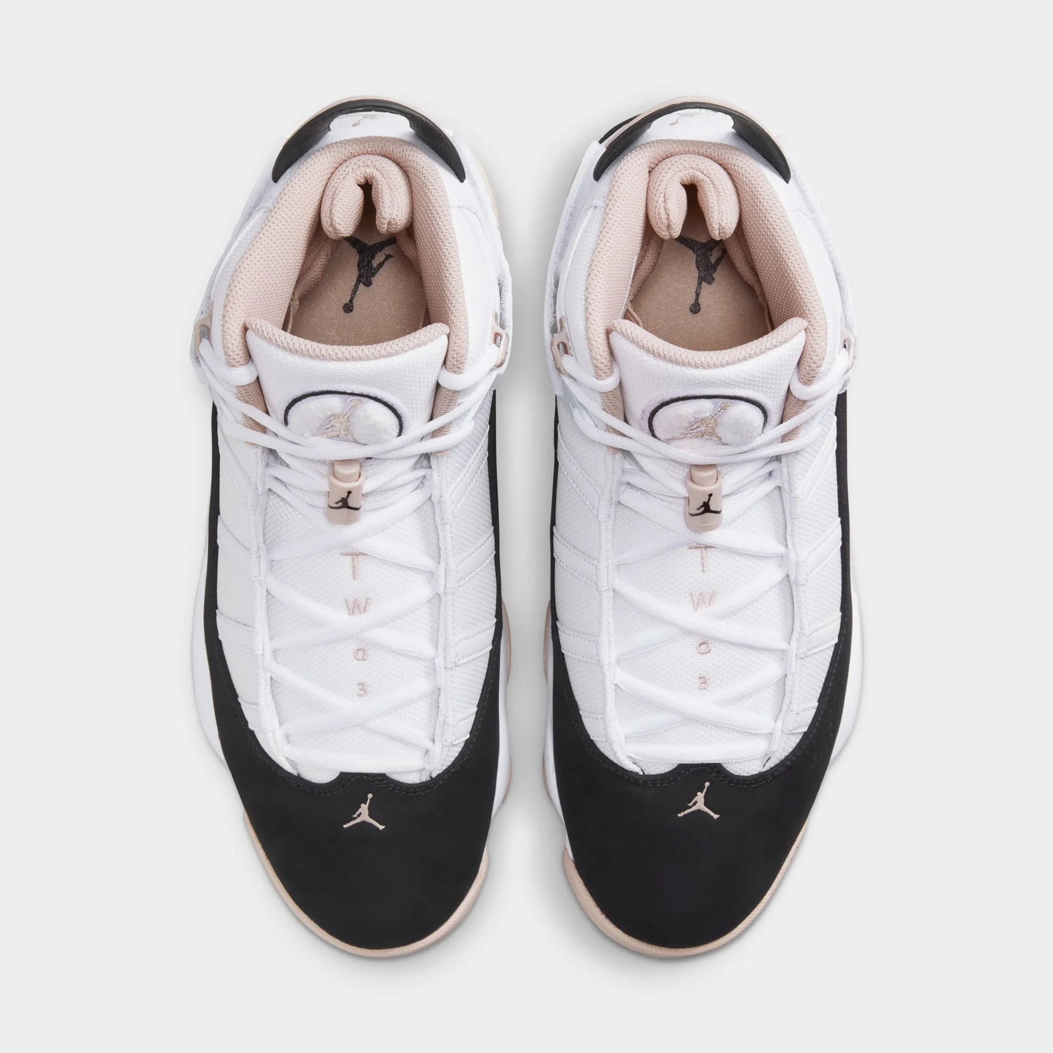 Jordan 6 Rings White / Black - Fossil Stone Leather Upper
