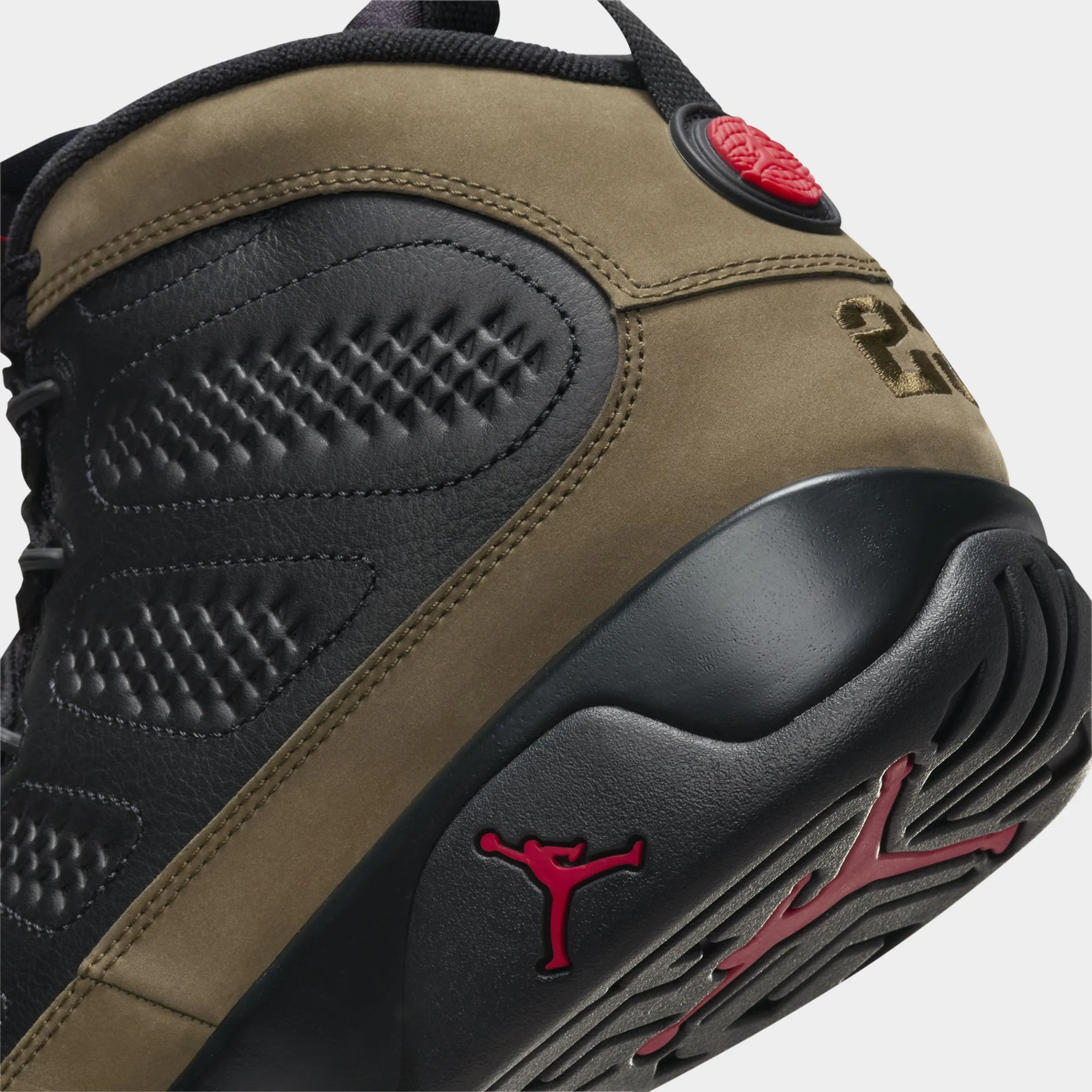 Arch Support System Jordan 9 Retro Black / True Red - Light Olive