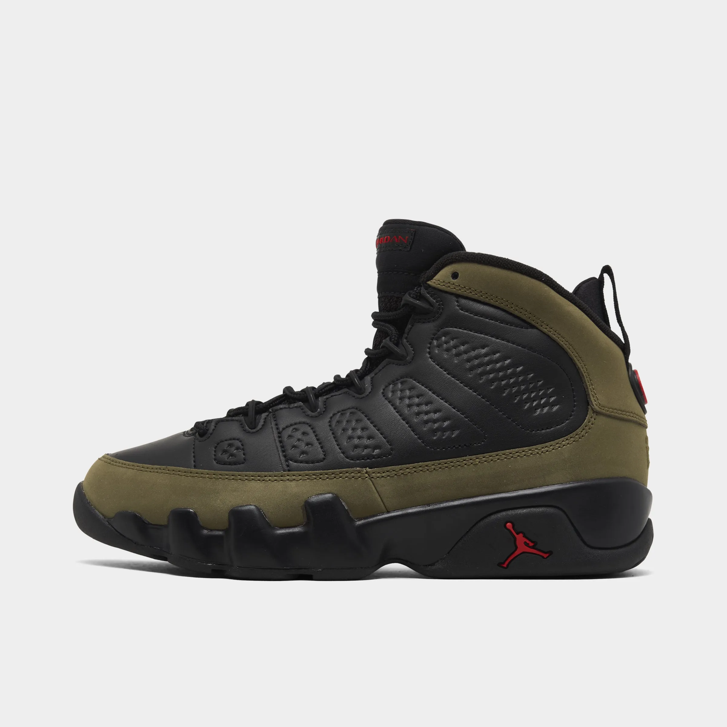 foam padding Foot Motion Jordan 9 Retro GS Black / True Red - Light Olive