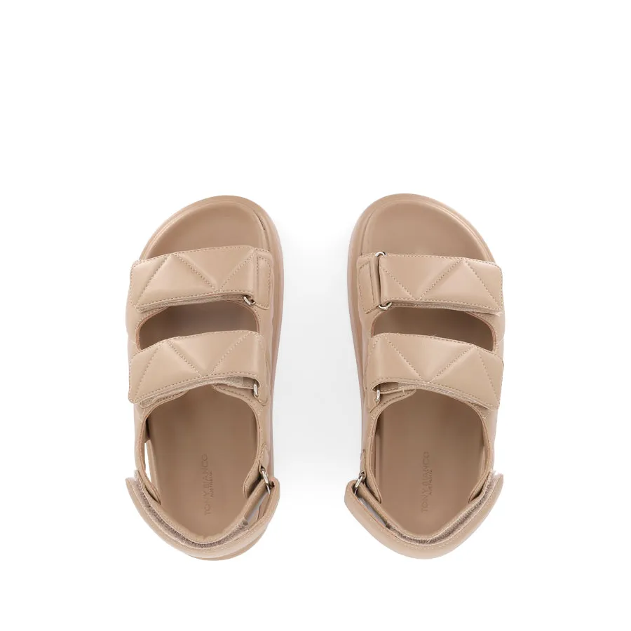 JORDAN - BISQUE NAPPA Elastic Strap Durable Travel Footwear