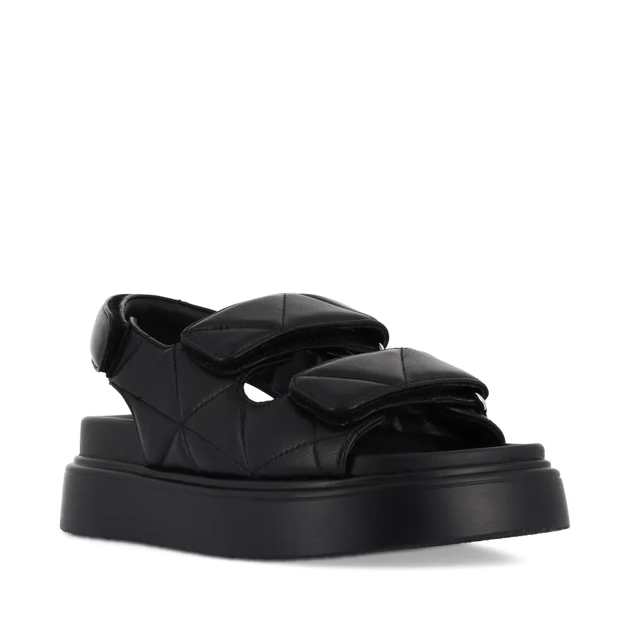 Functional Walking Shoes Walk Style JORDAN - BLACK NAPPA