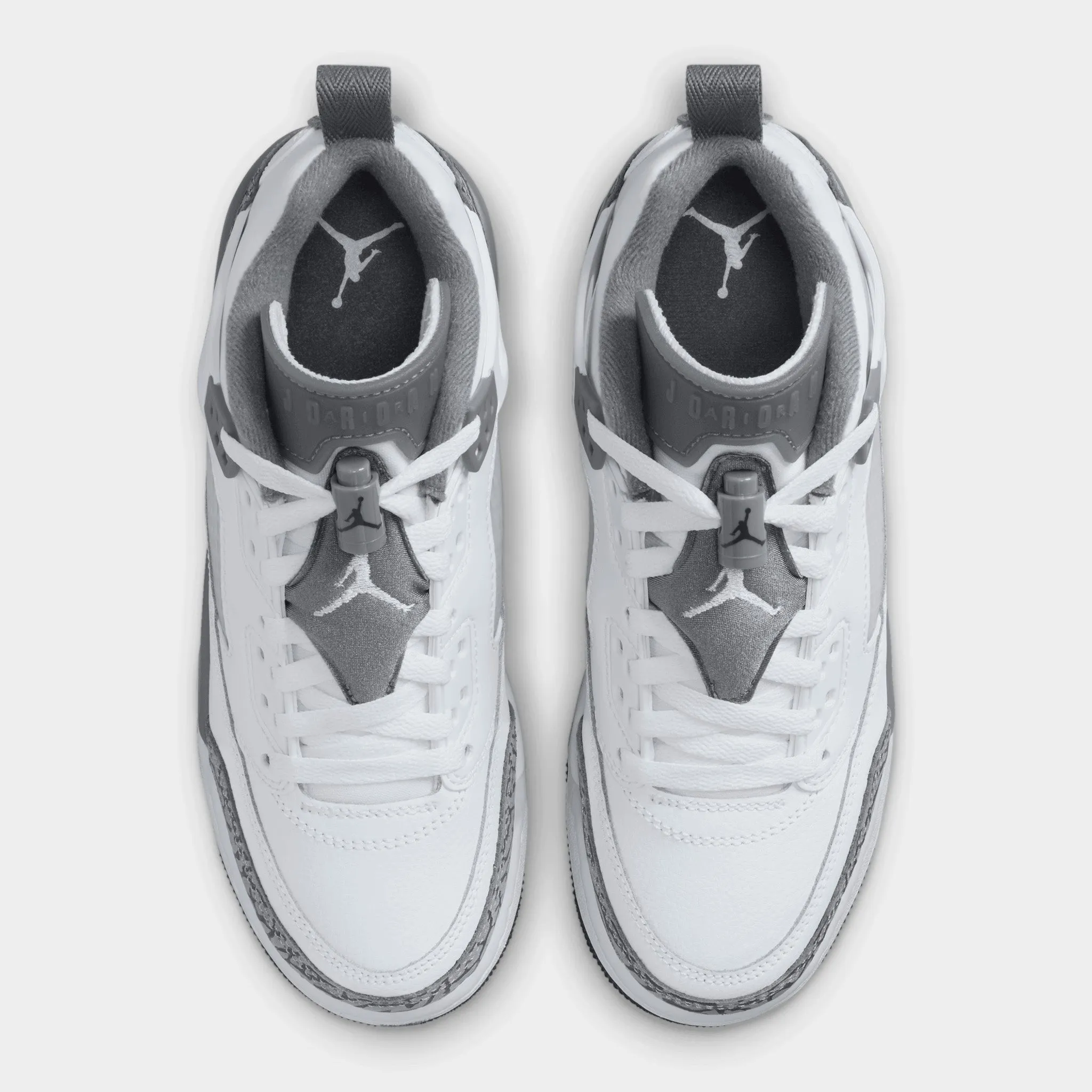Jordan Spizike Low GS White / Cool Grey - Anthracite Vented Tongue Design Pro Traction Fit