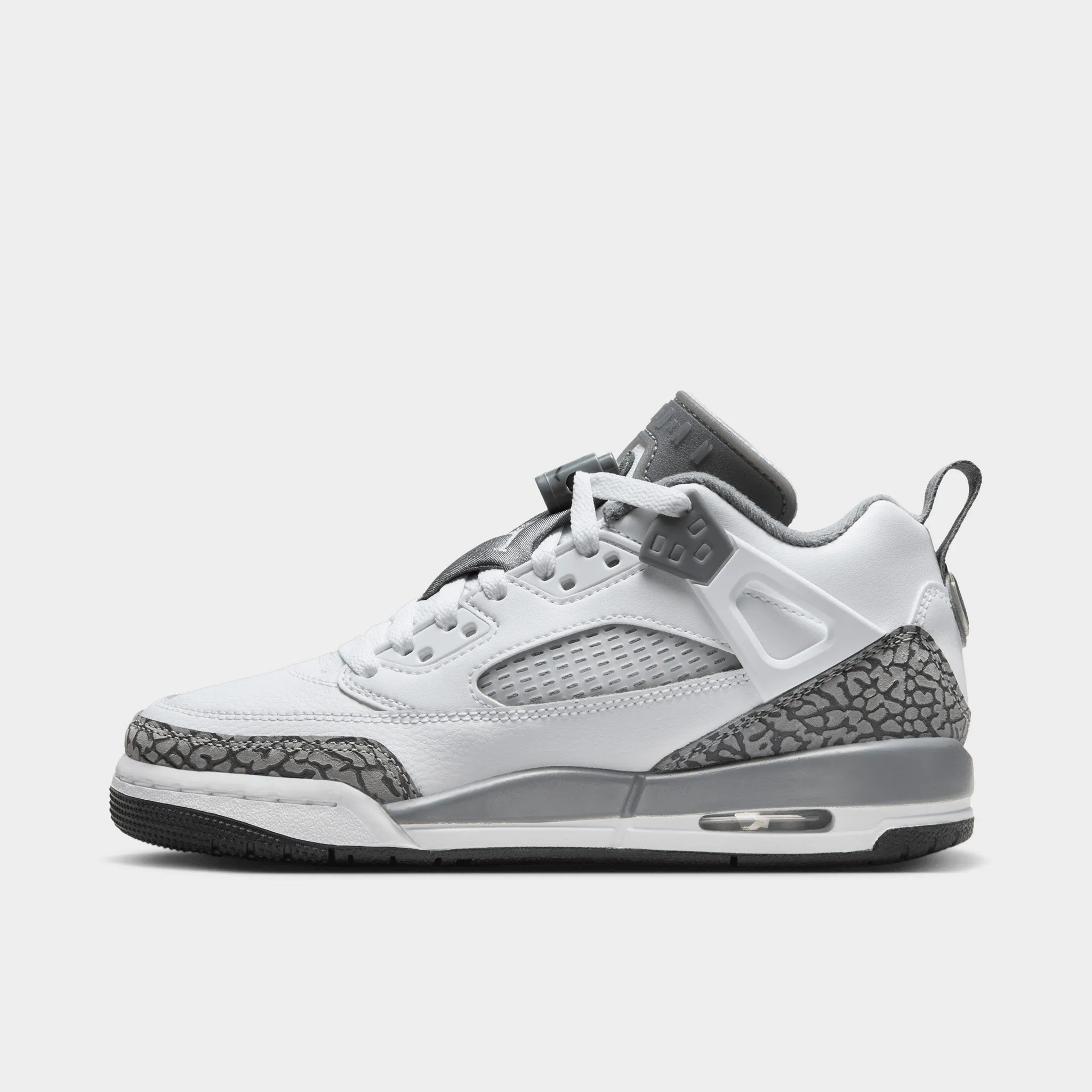 Pressure Dispersion Plate Comfortable Footwear Jordan Spizike Low GS White / Cool Grey - Anthracite