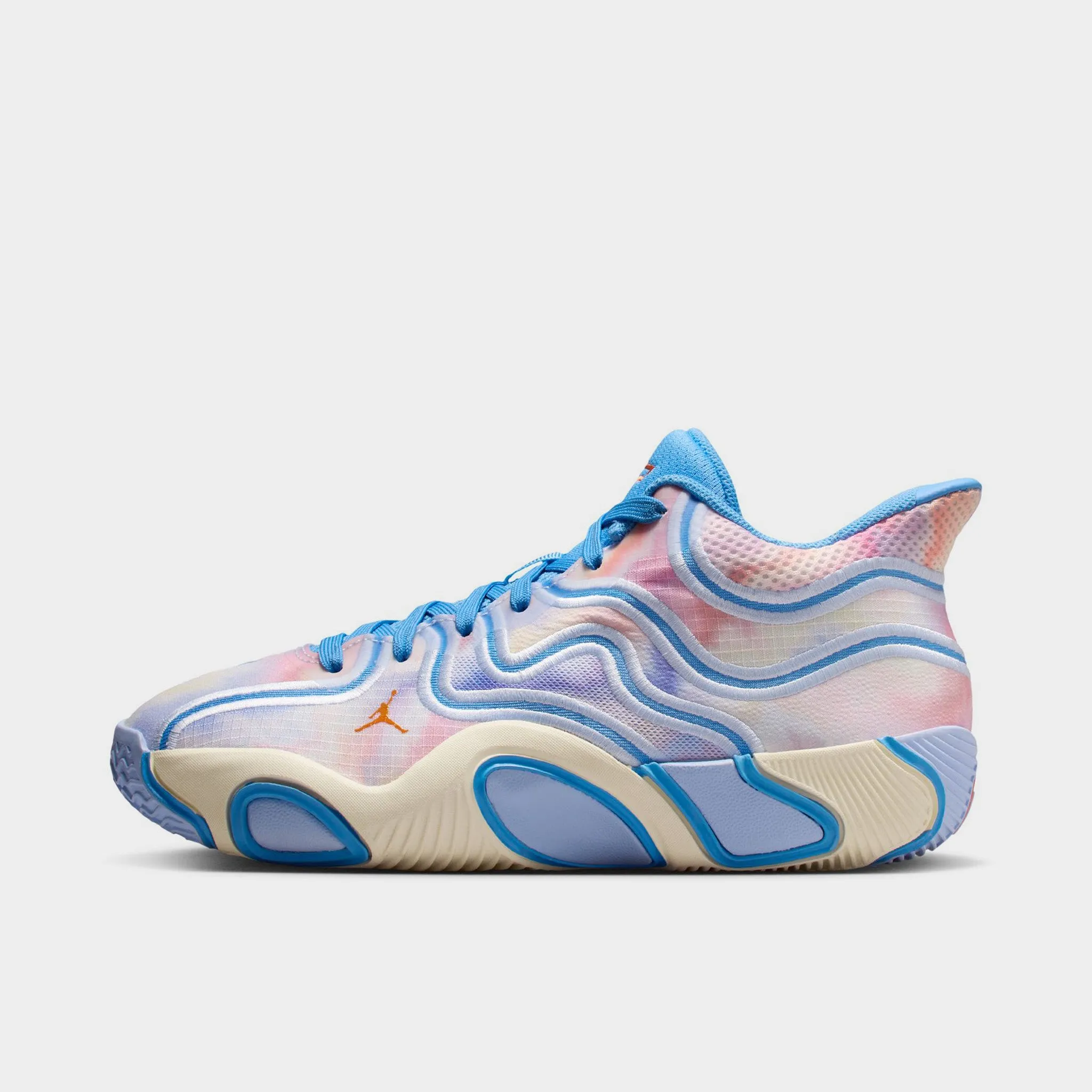 Spring Loaded Cushioning Comfort foam Jordan Tatum Junior' Boys 3 GS University Blue / Camellia - Pale Ivory