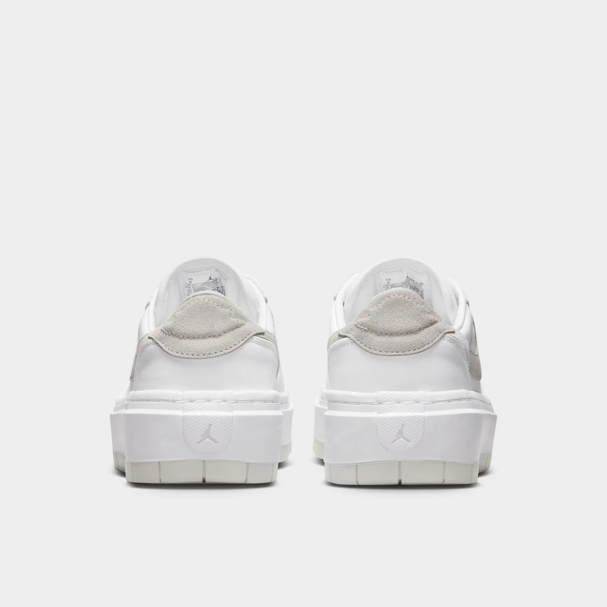 Efficient Footwork Pressure Distribution Engineering Jordan Women's 1 Elevate Low White / Neutral Grey - White