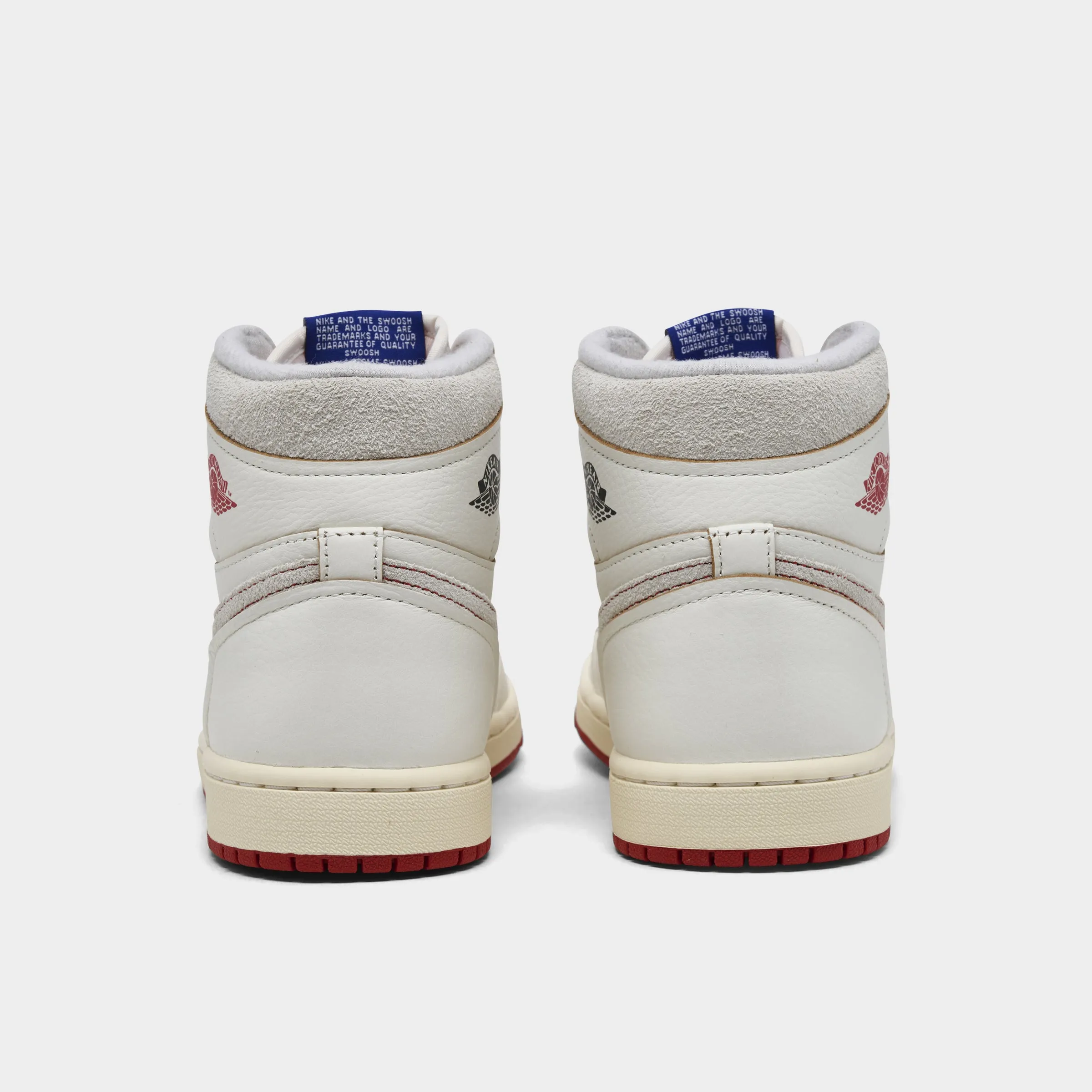 Jordan Women's 1 High OG Sail / Cinnabar - Light Bone ReinforcedToe Impact Resistant Plate