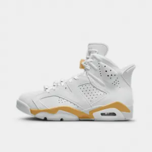 Jordan Women's 6 Retro Pure Platinum / Metallic Gold - Coconut Milk Efficient Cushioning