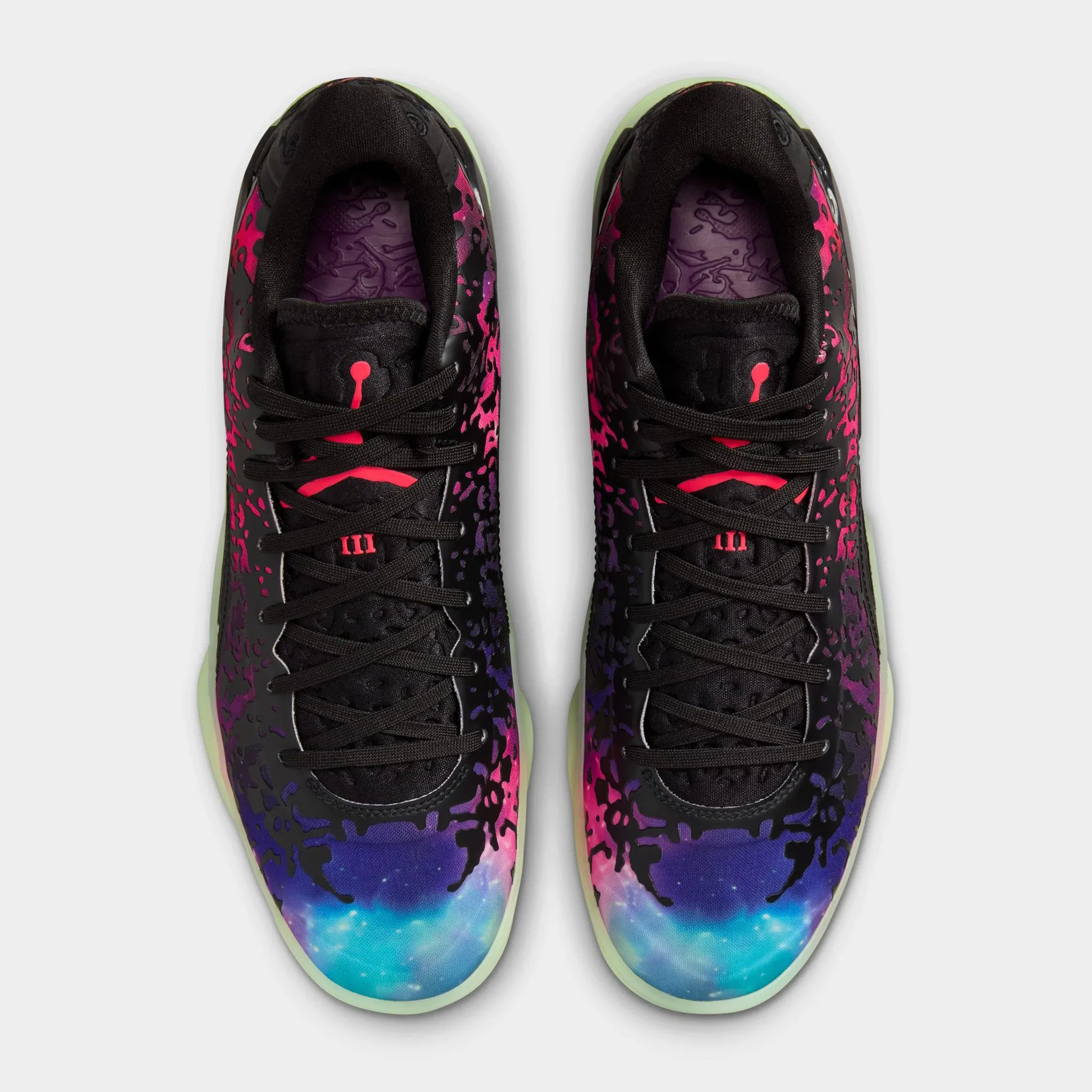 Biomechanical Support Plate Lace   Up Style Jordan Zion 3 Black / Solar Red - Vivid Purple