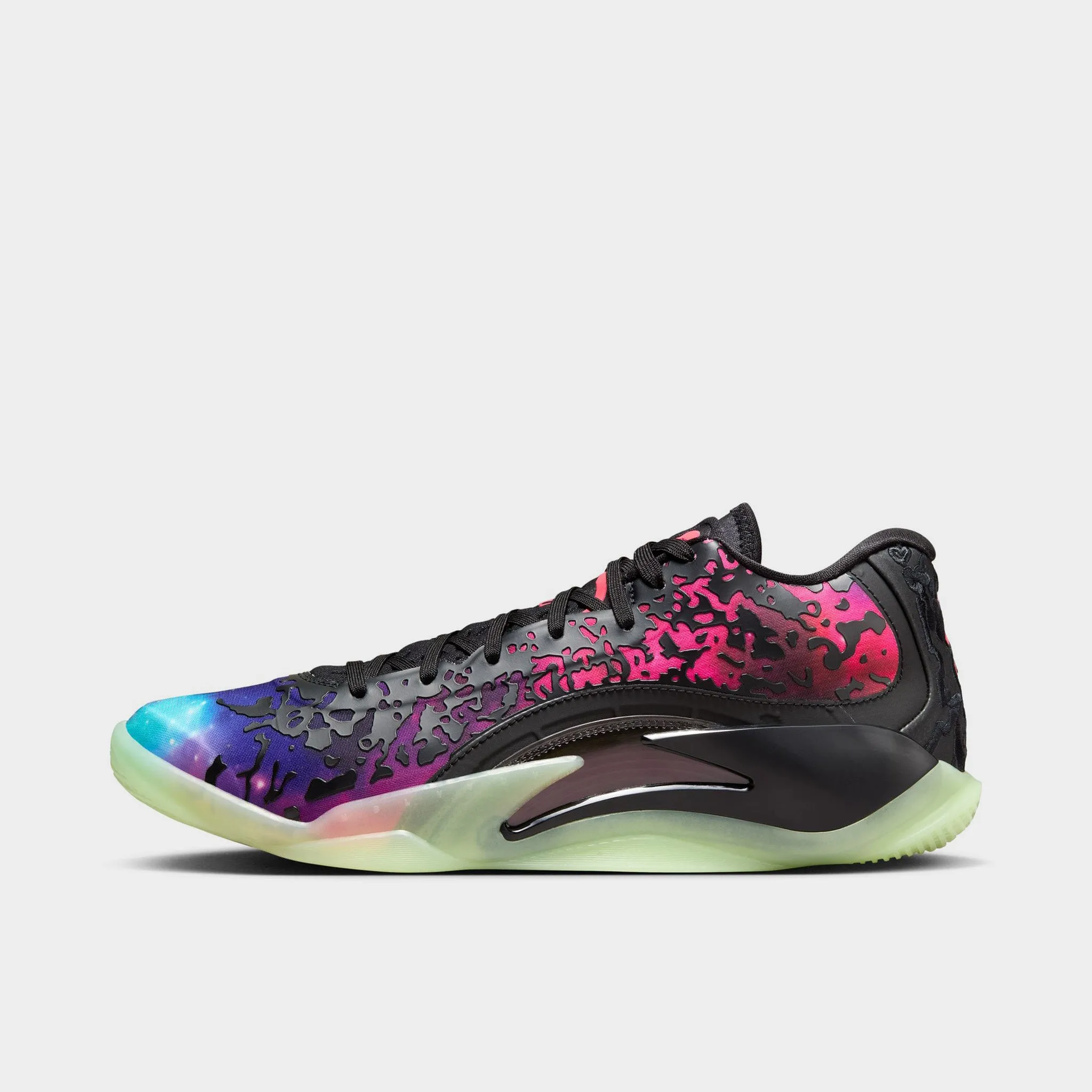 Cushioned Collar Padding Jordan Zion 3 Black / Solar Red - Vivid Purple