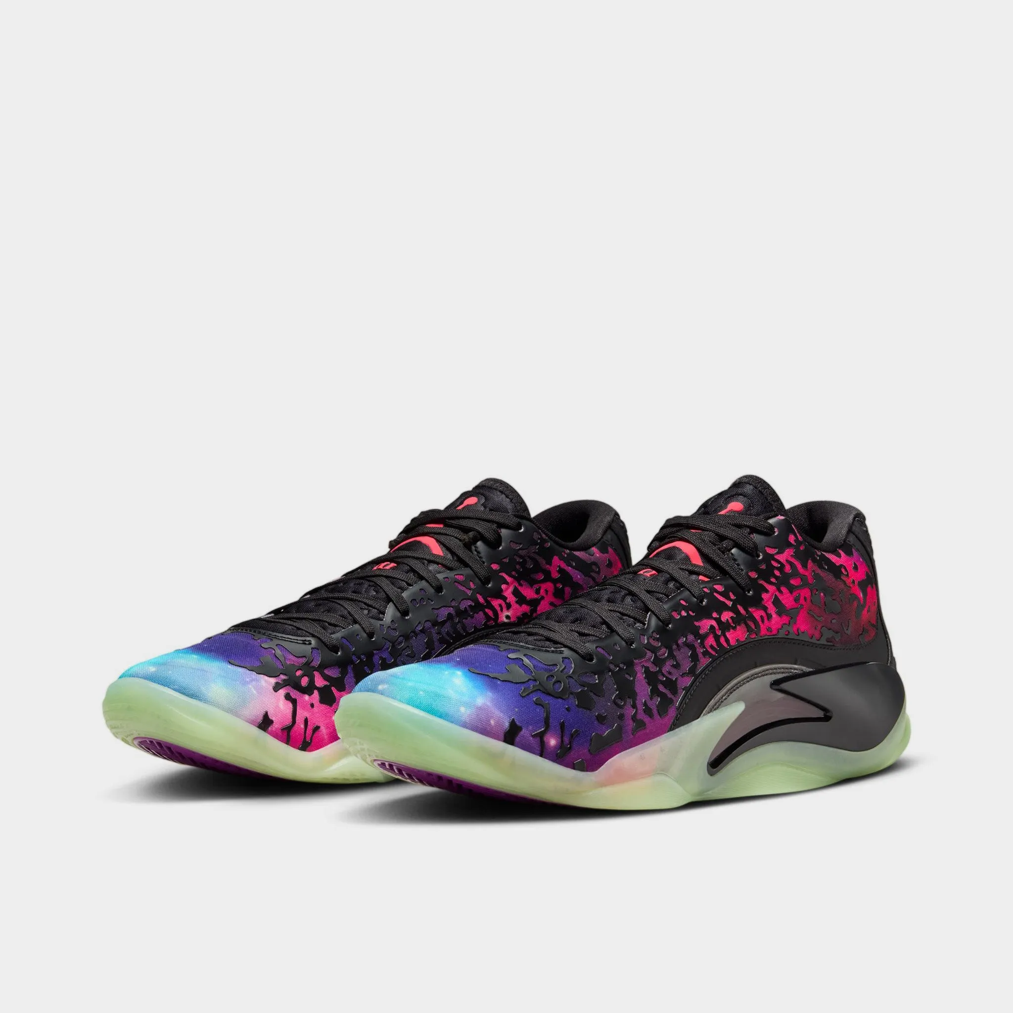 Smooth ride Flex Zone Grooves Jordan Zion 3 Black / Solar Red - Vivid Purple