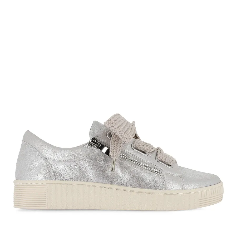 JOVI - SILVER METALLIC NUBUCK Modern Fit