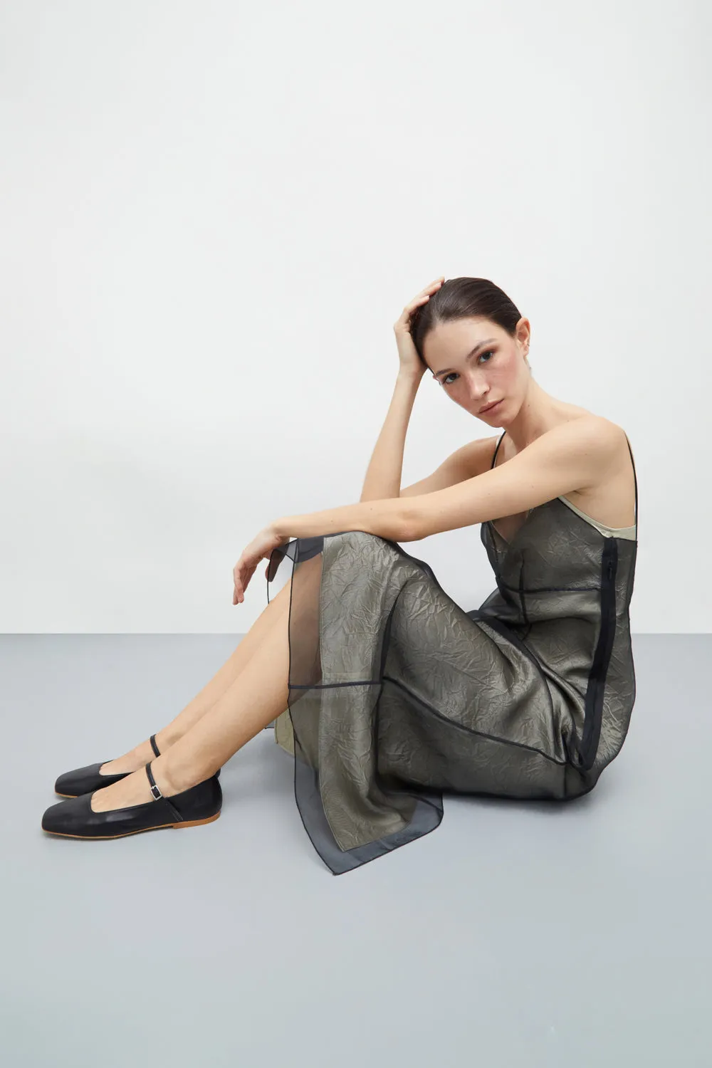 Julieta Mary Janes in Black Leather Cold   Resistant Lightweight