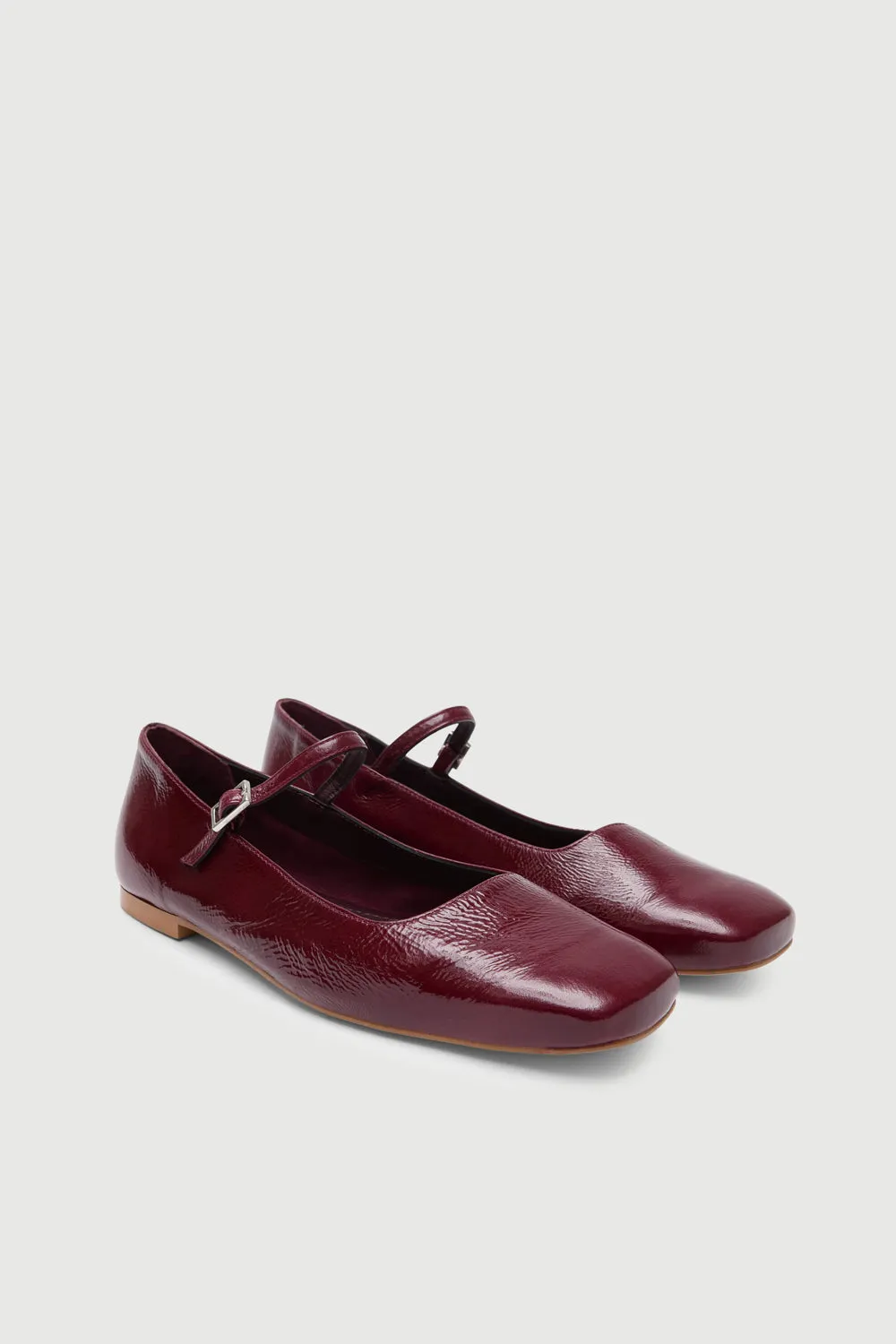 High   Quality Craft Classic Julieta Mary Janes in Burgundy Patent Leather