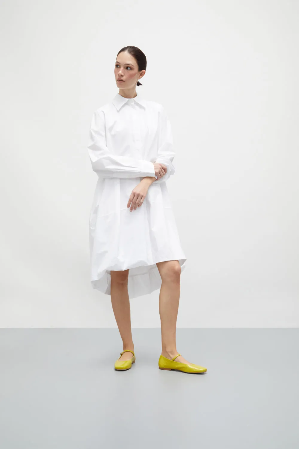 Julieta Mary Janes in Lime-coloured Patent Leather Small Pockets