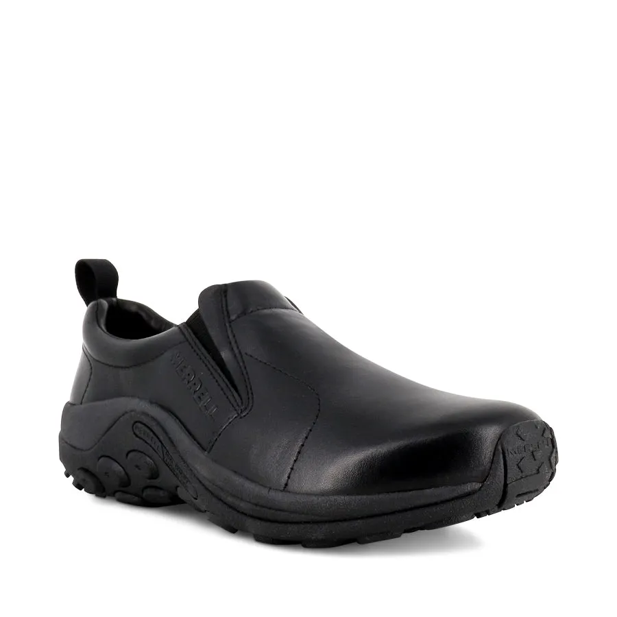 JUNGLE MOC LEATHER 2 - BLACK LEATHER Comfort Style Slim breathability
