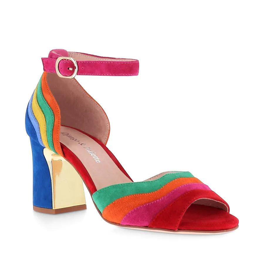 Tea Glow KAGE - NEW BRIGHT MULTI SUEDE