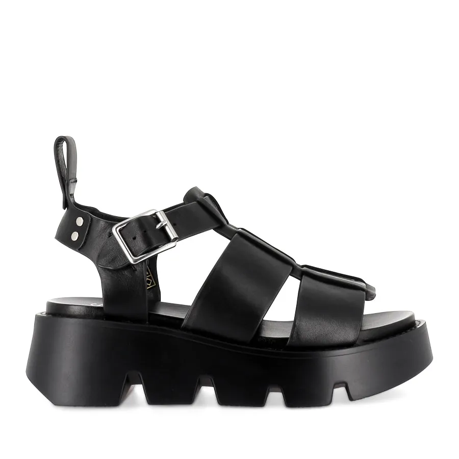 Weekend Fun KAILAN - BLACK LEATHER