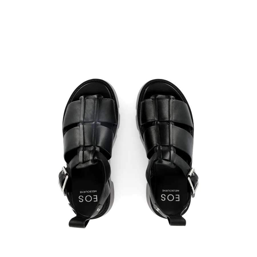 KAILAN - BLACK LEATHER Gym Street Shadow Look