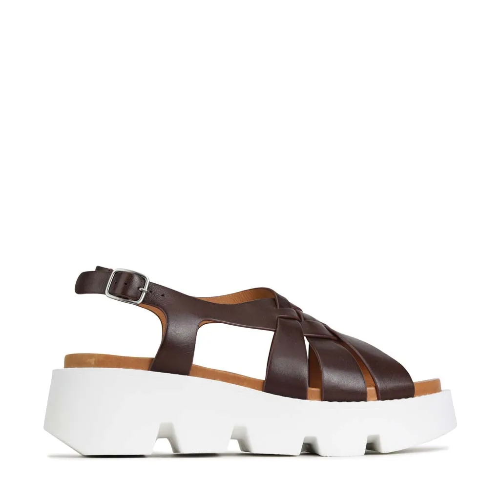 KAILYN LEATHER PLATFORM SANDALS Relaxed Sole After Work