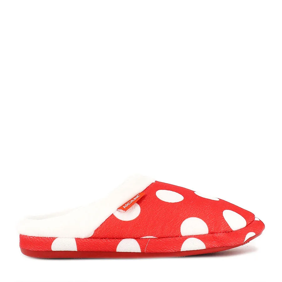 KALLI SLIP ON - RED POLKADOT Comfortable Step