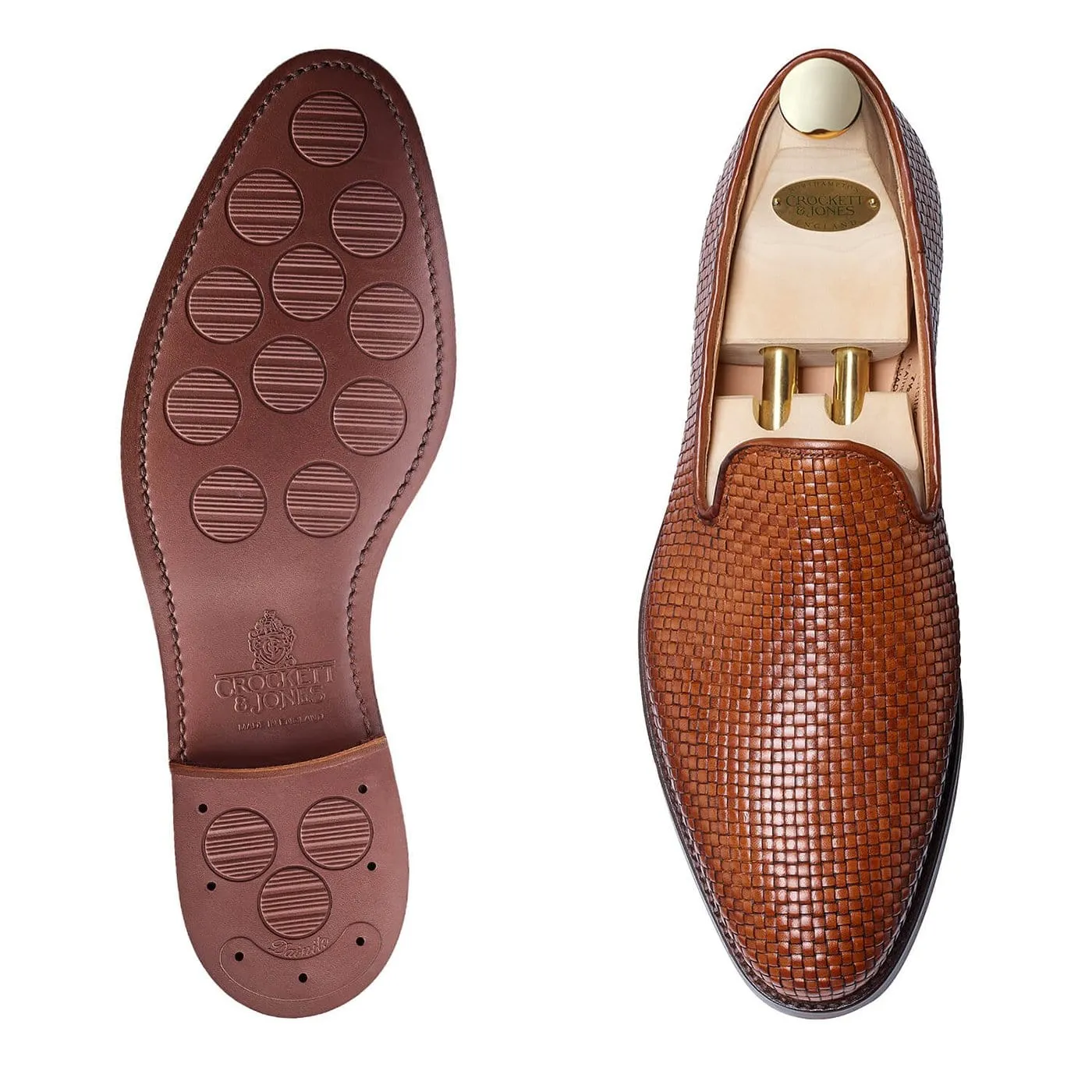 Kensington Tan Woven Calf Walk Hold
